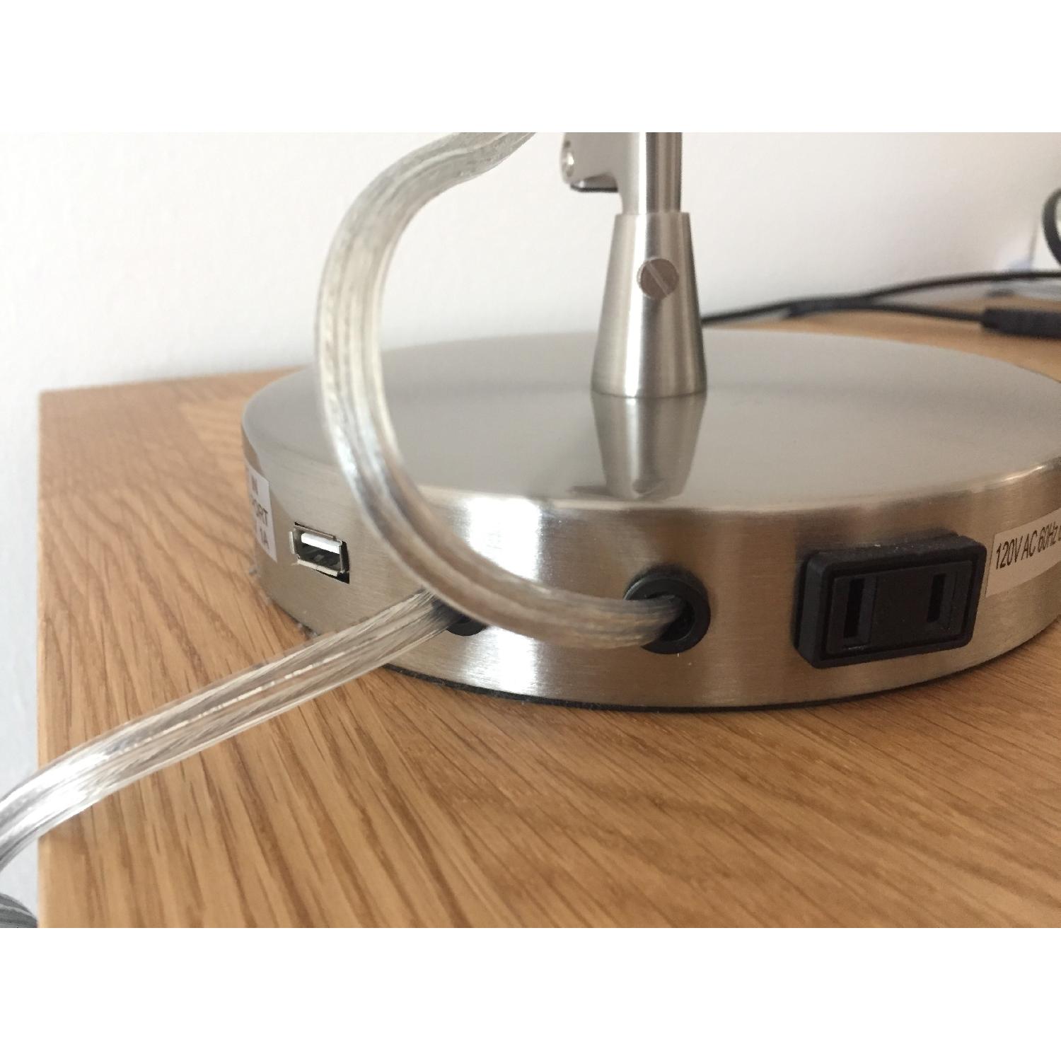 Ikea Forsa Nickel Plated Work Lamps w/ LED Bulb - image-4