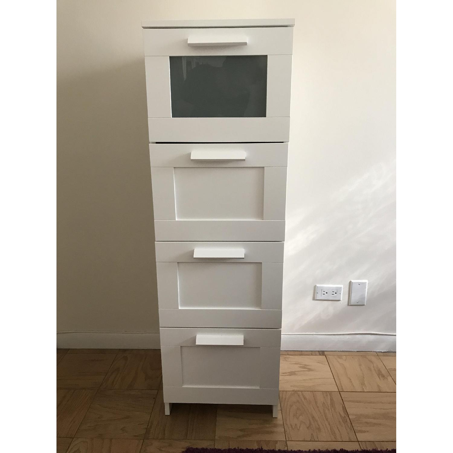 Ikea Brimnes 4Drawer Chest in White AptDeco
