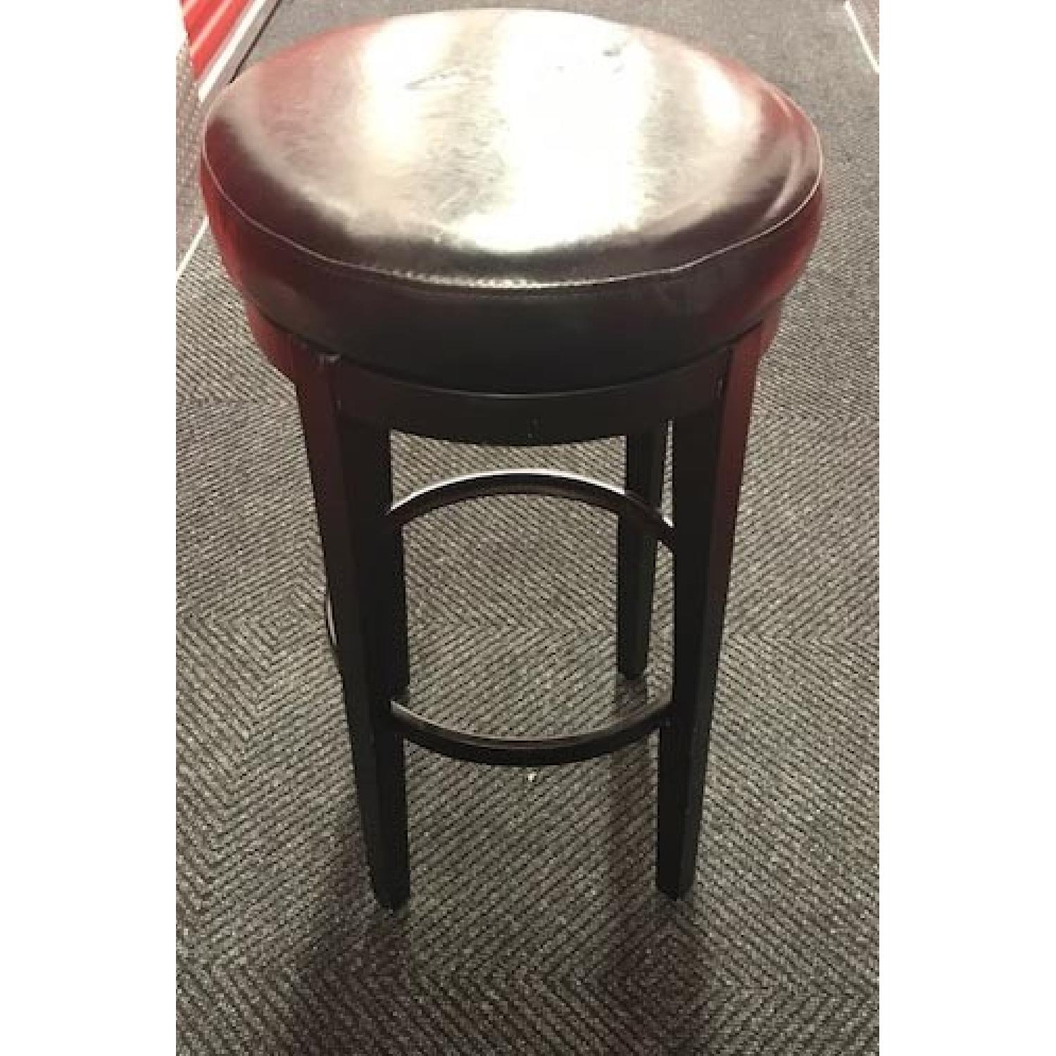 Pier 1 Stratmoor Black + Tan Swivel Bar Stools - image-2