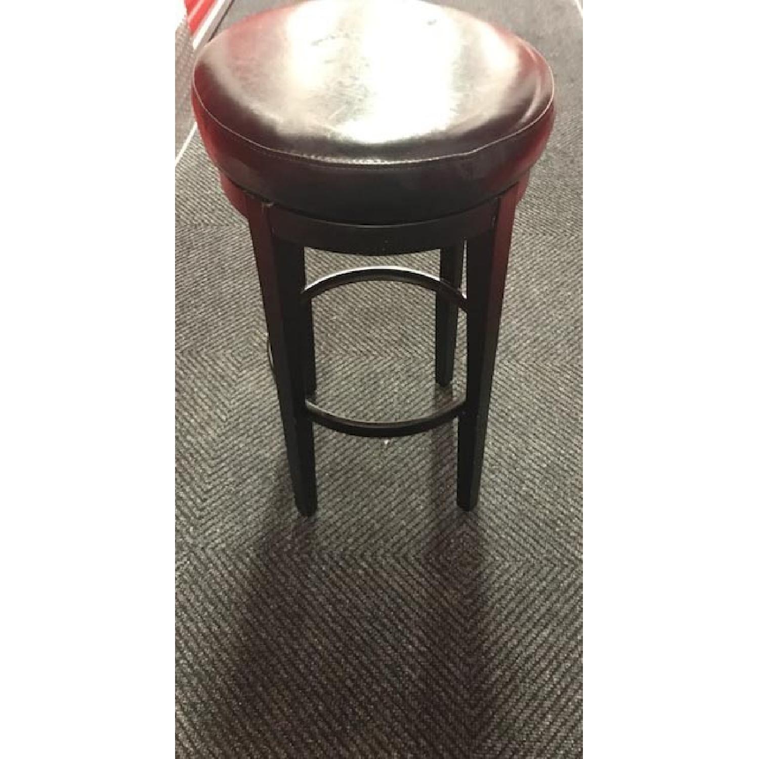 Pier 1 Stratmoor Black + Tan Swivel Bar Stools - image-3