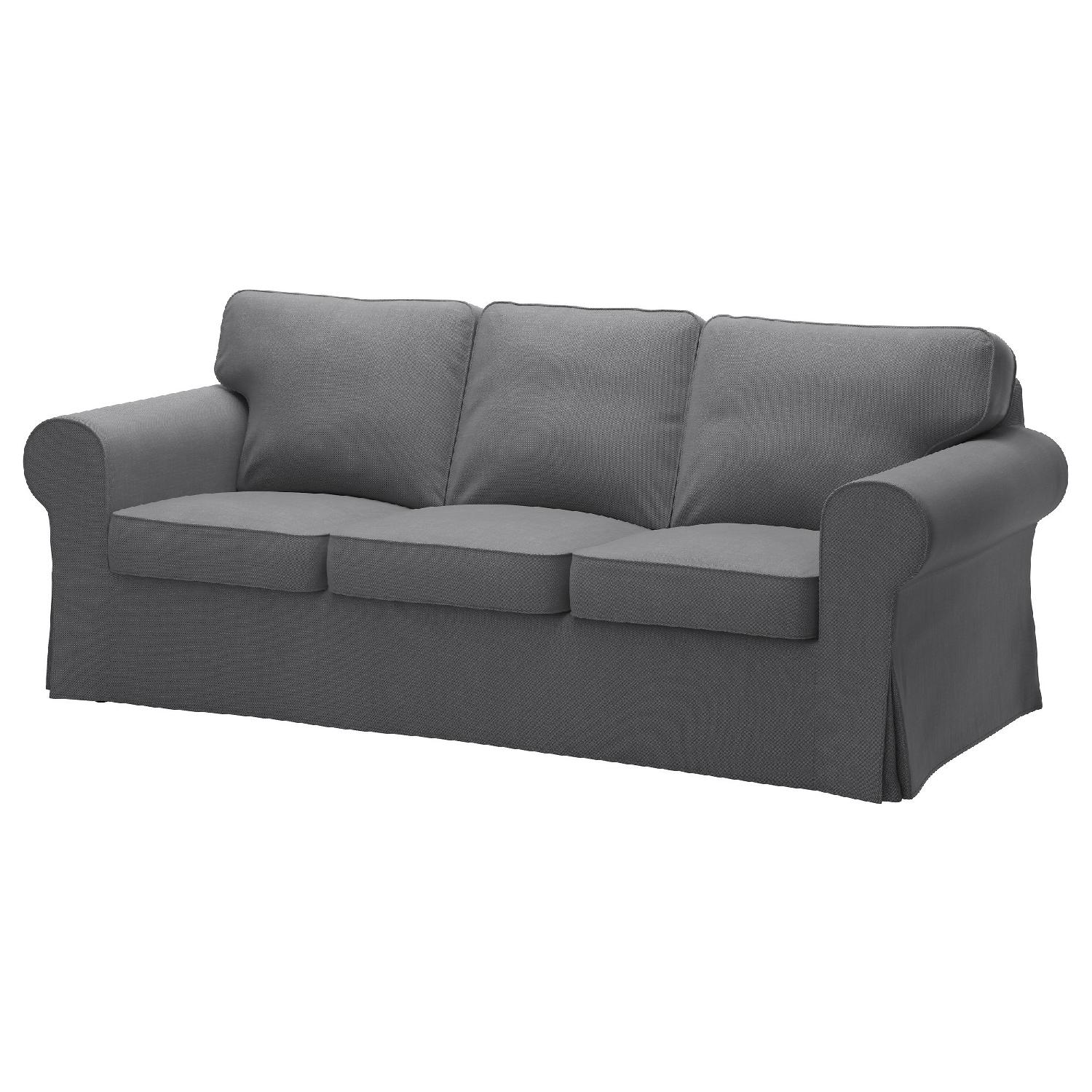 Ikea Grey Ektorp Sofa AptDeco