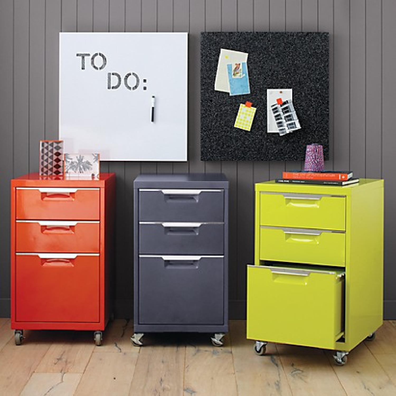 Cb2 Bright Orange 3-Drawer Filing Cabinet - image-10