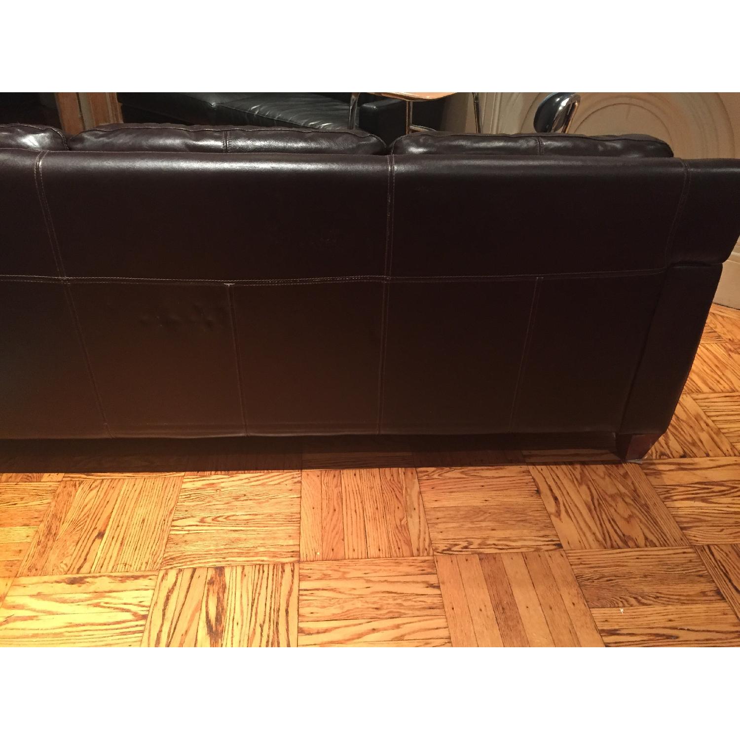 Brown Leather Sofa - image-4