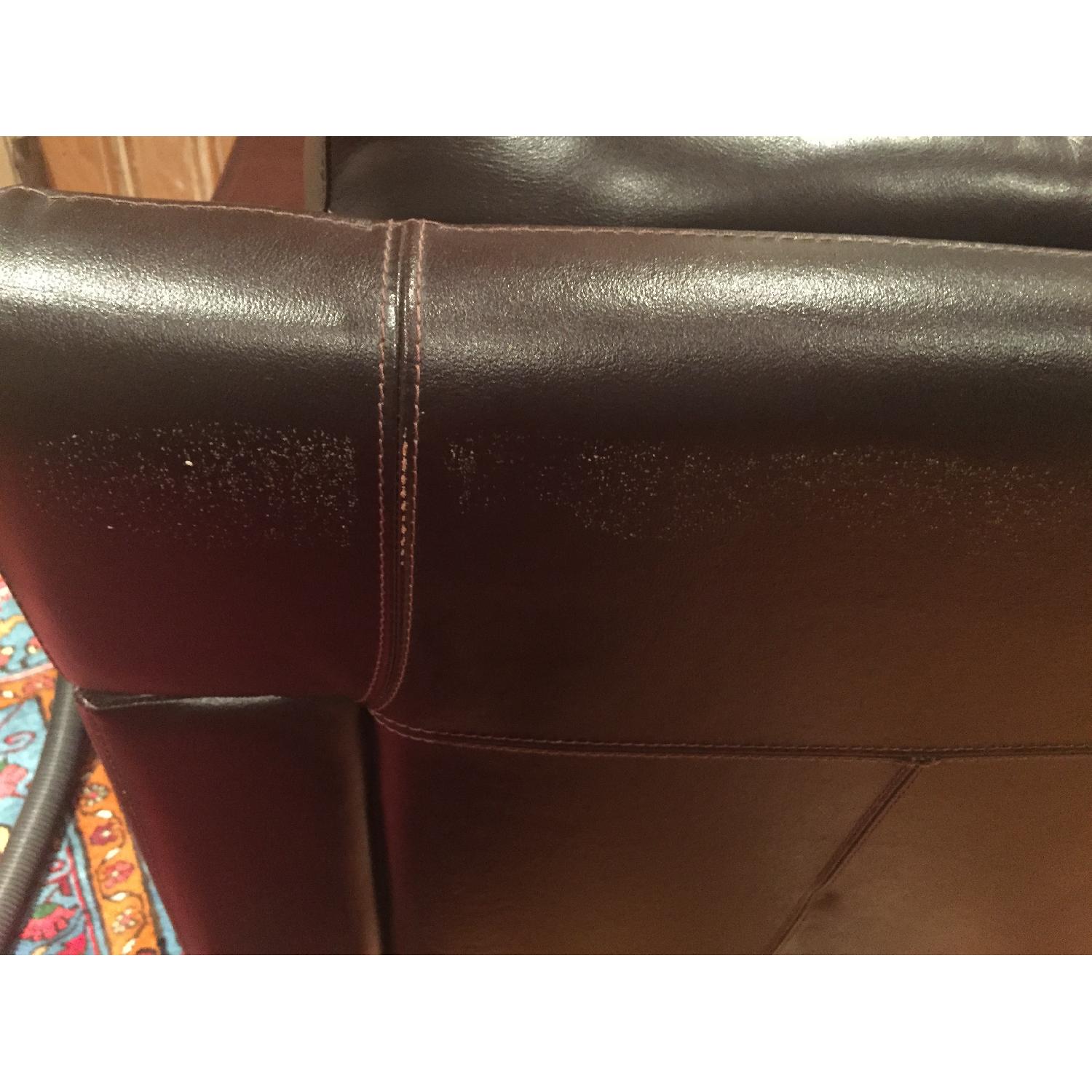 Brown Leather Sofa - image-7