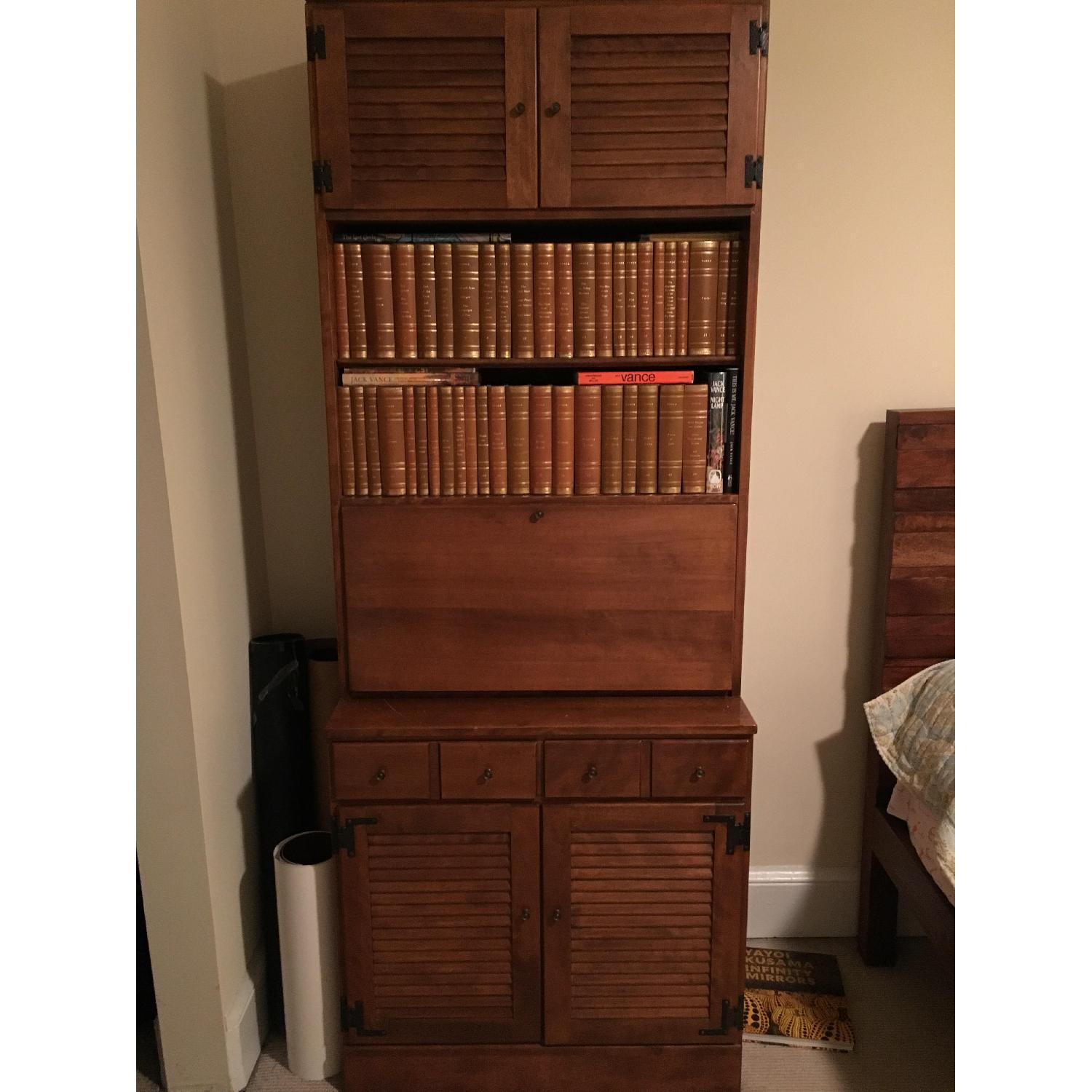 Vintage 1960s Ethan Allen Dresser + Writing Desk - image-2