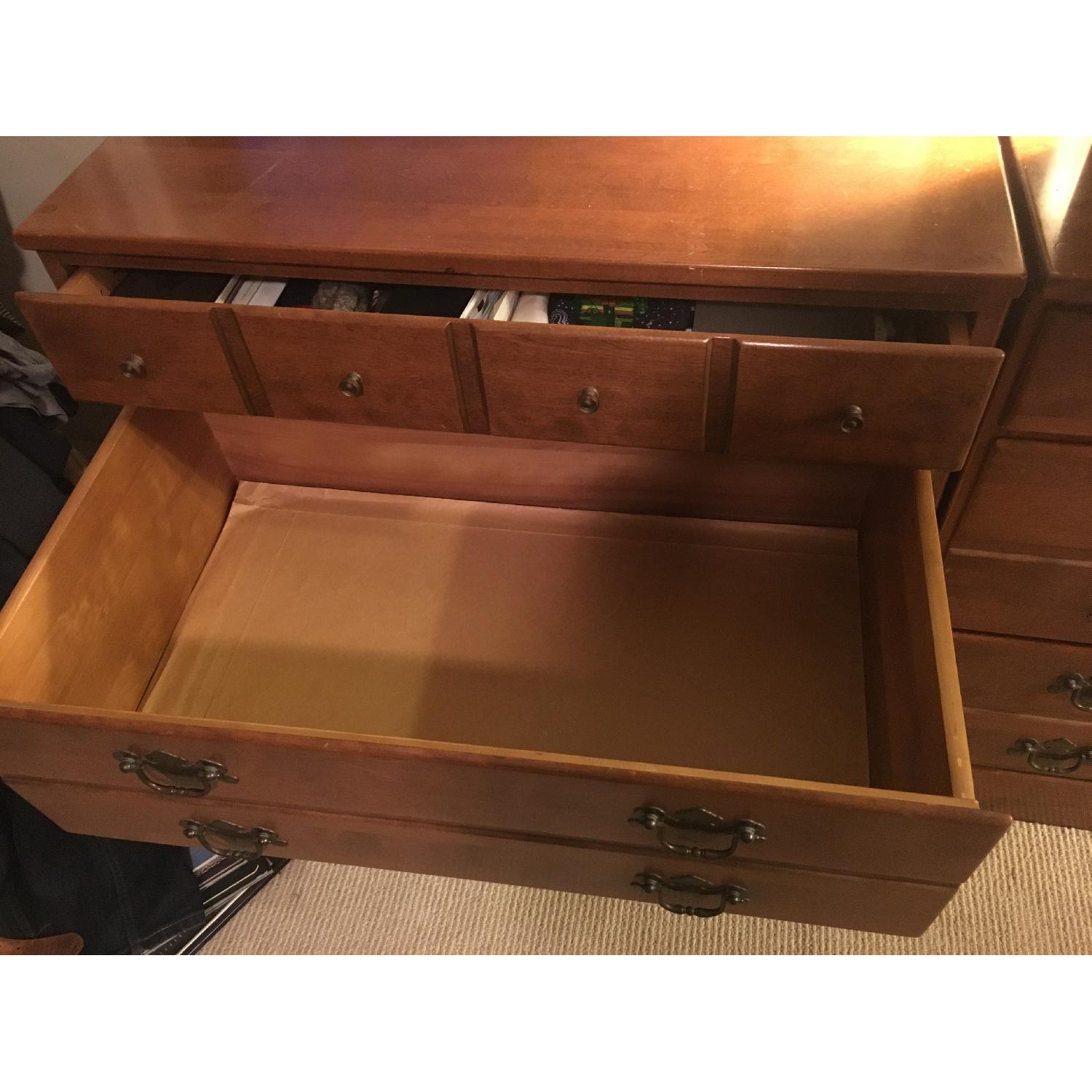 Vintage 1960s Ethan Allen Dresser + Writing Desk - image-4