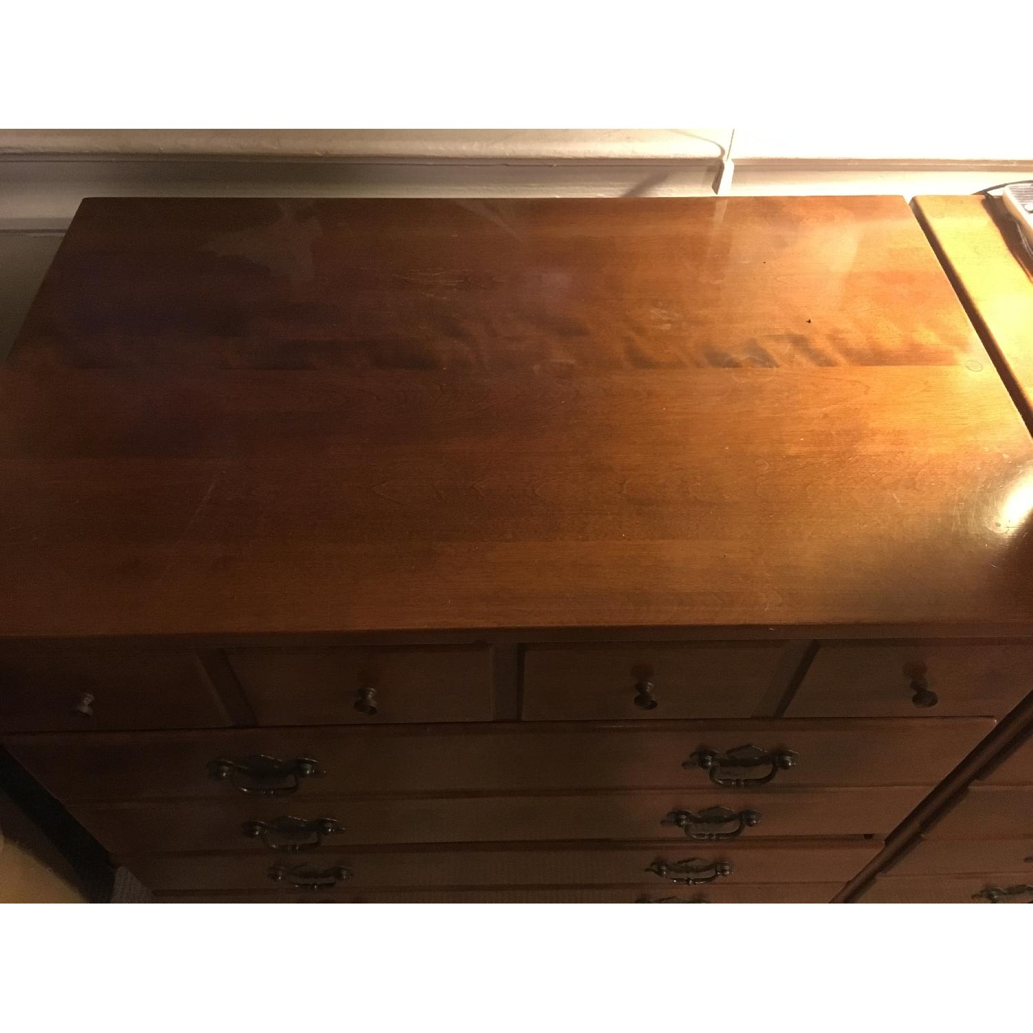 Vintage 1960s Ethan Allen Dresser + Writing Desk - image-5