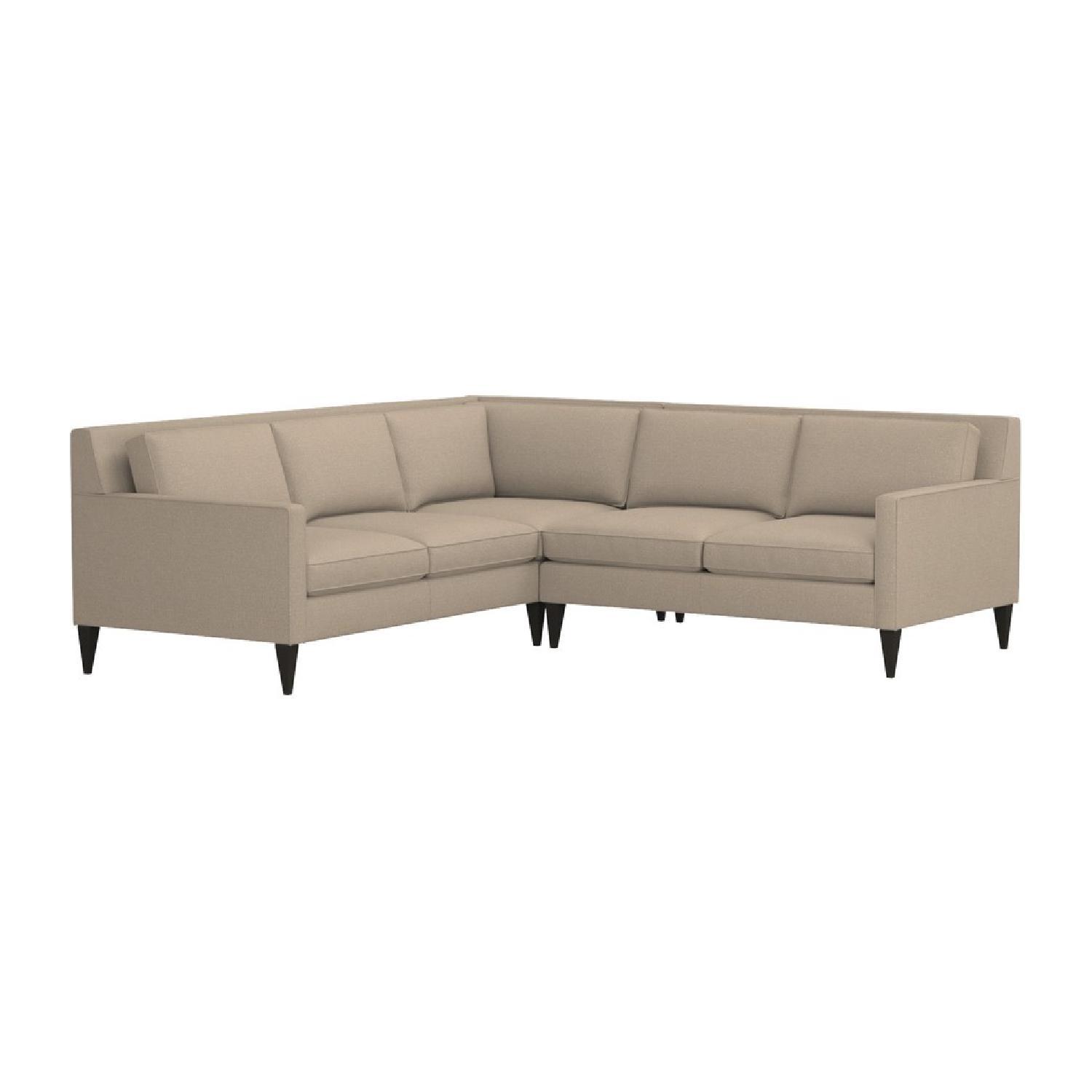Crate & Barrel Rochelle Sectional Sofa AptDeco