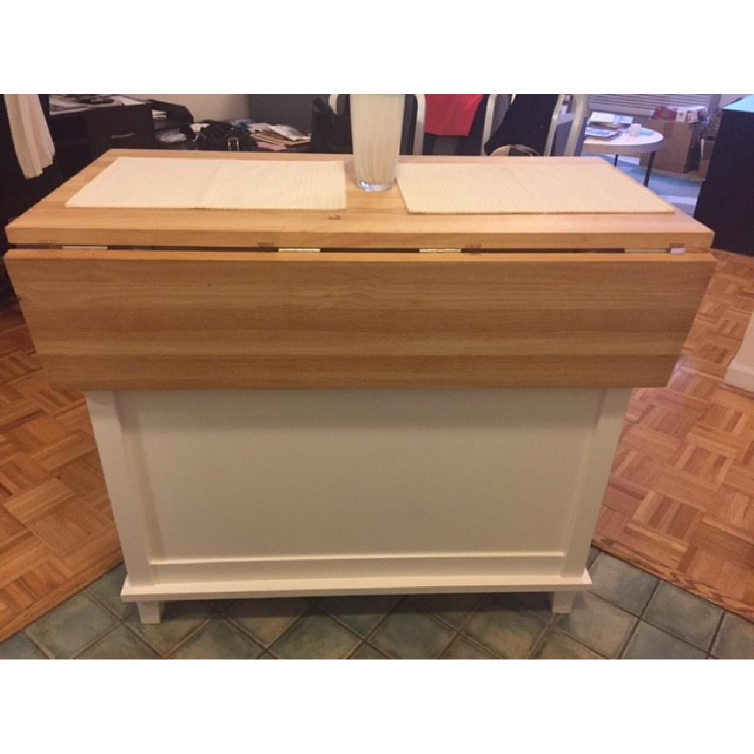 Crate & Barrel Belmont Kitchen Island in White - image-2