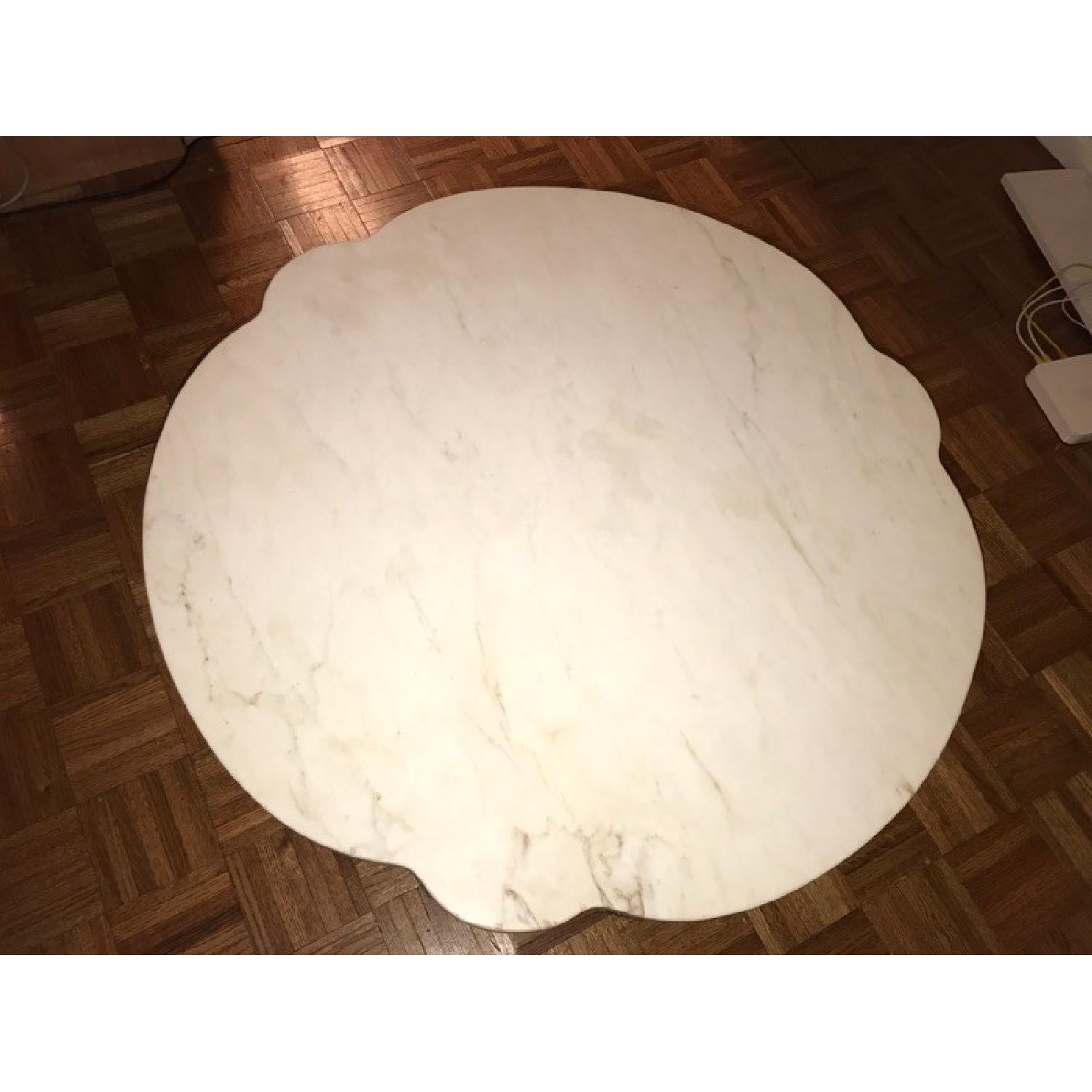 Hollywood Regency Marble top Coffee Table - image-3