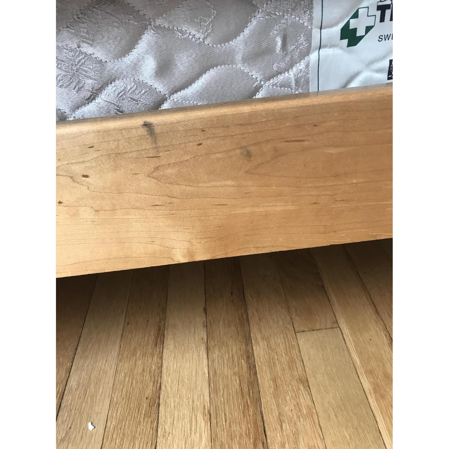 Crate & Barrel Copeland King Sleigh Bed + 2 Night Tables - image-9