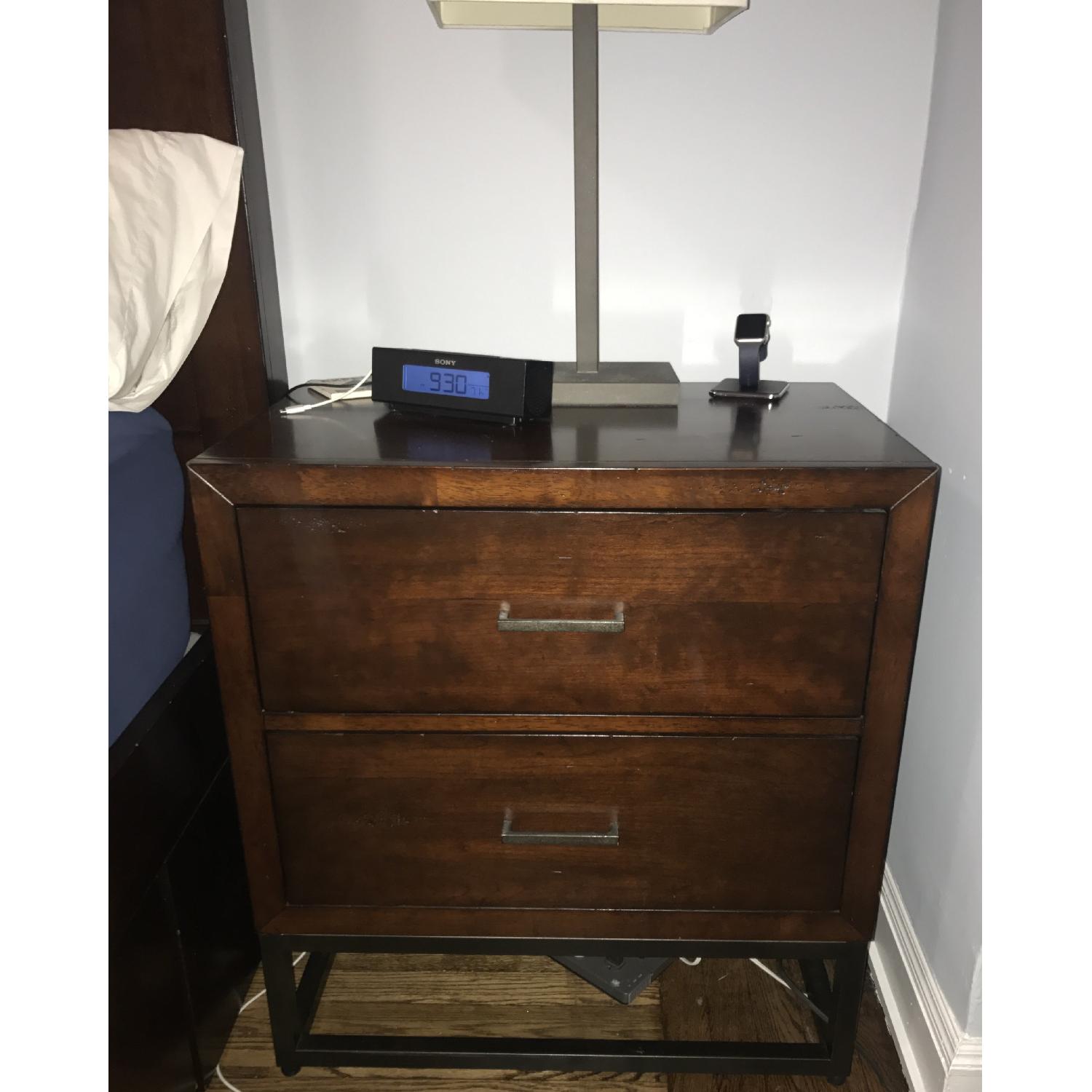 American Signature East Village Modern Industrial Nightstand Aptdeco