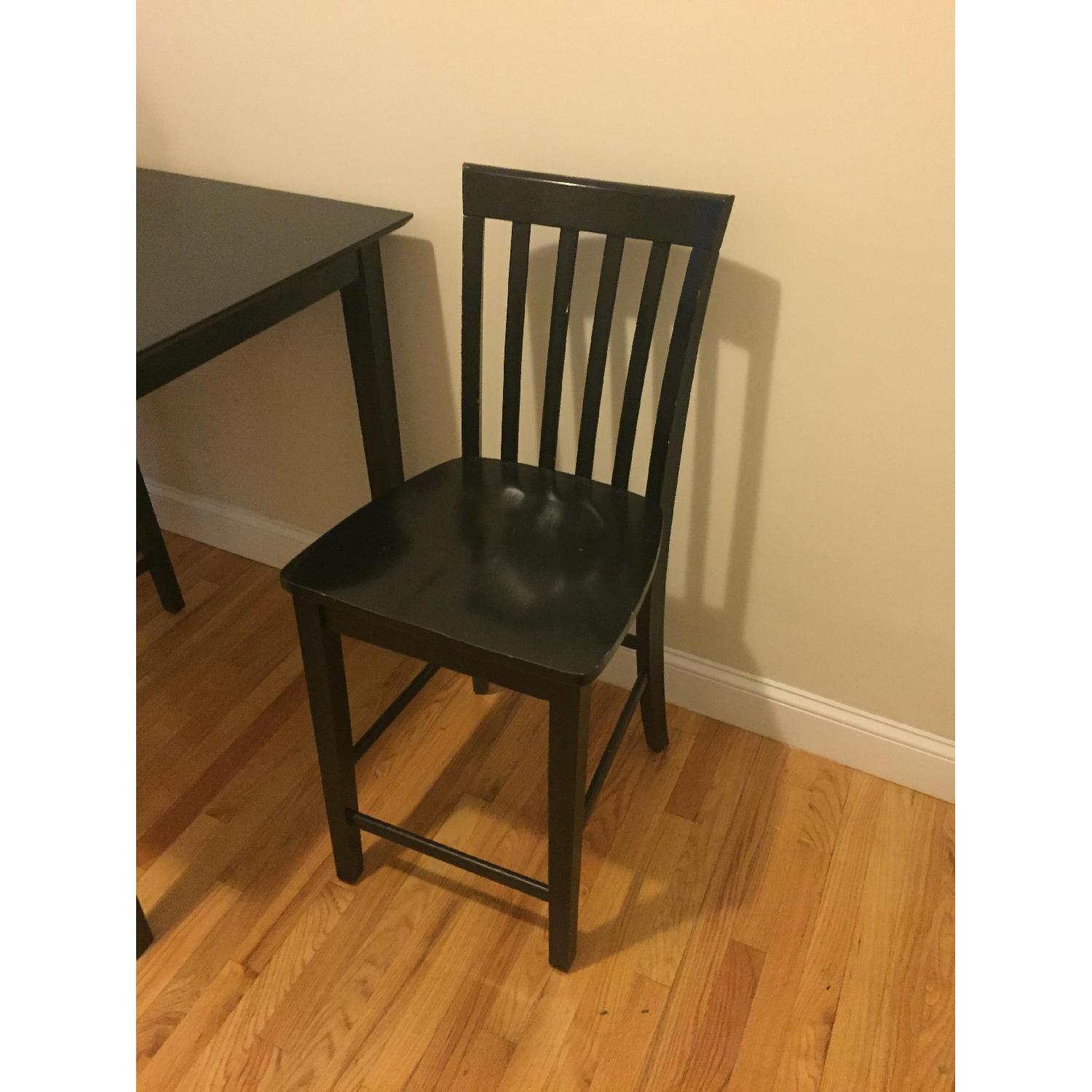 Black High-Top Table w/ 2 Chairs - image-3