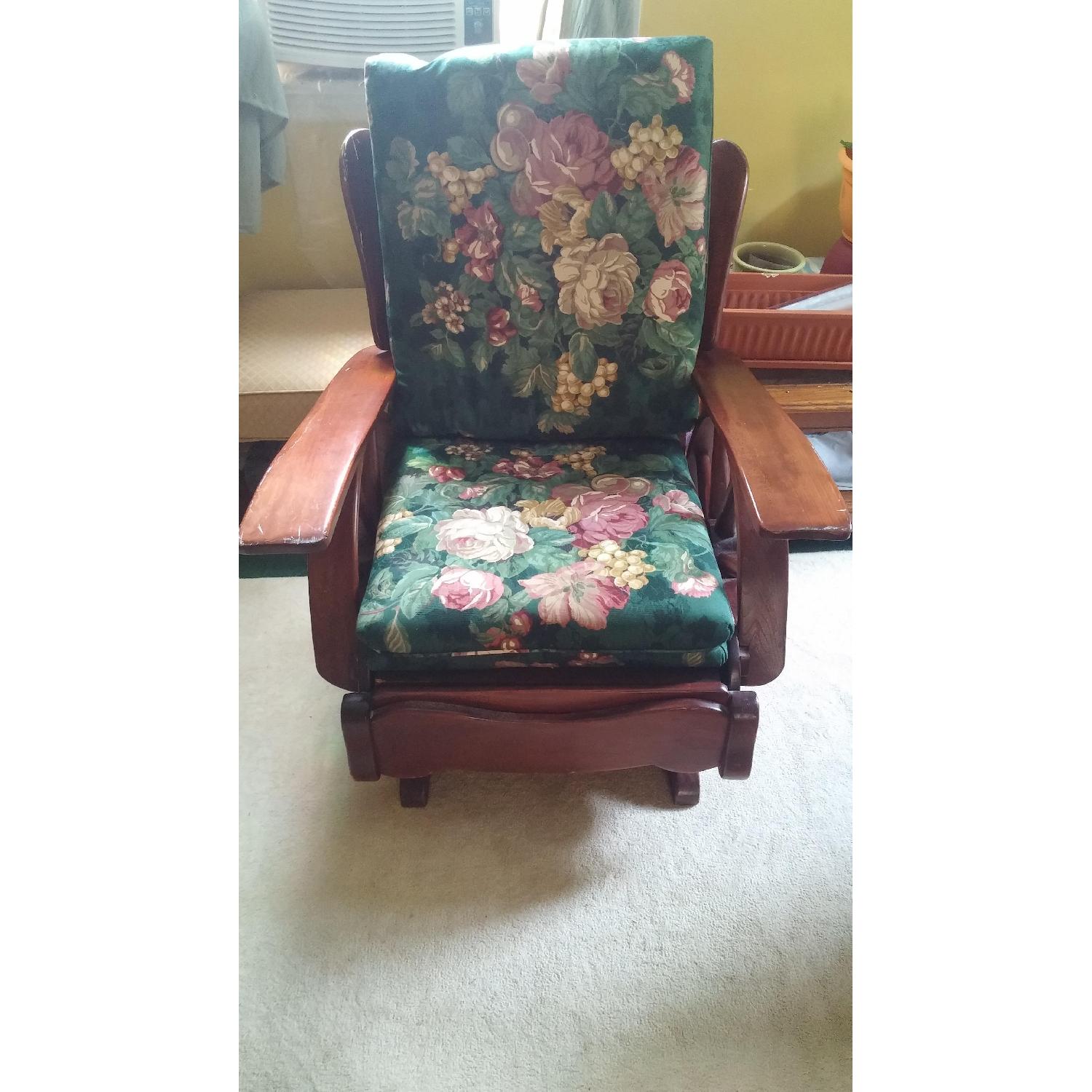 Flower Print Rocker Chair - image-1