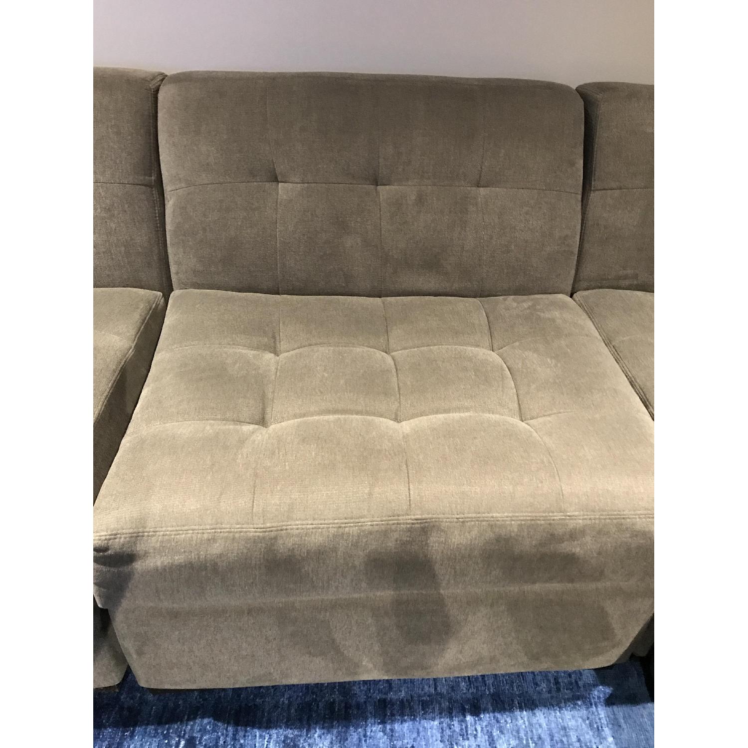 Macy's Roxanne Fabric 6Piece Modular Sectional Sofa w/ Ottoman AptDeco