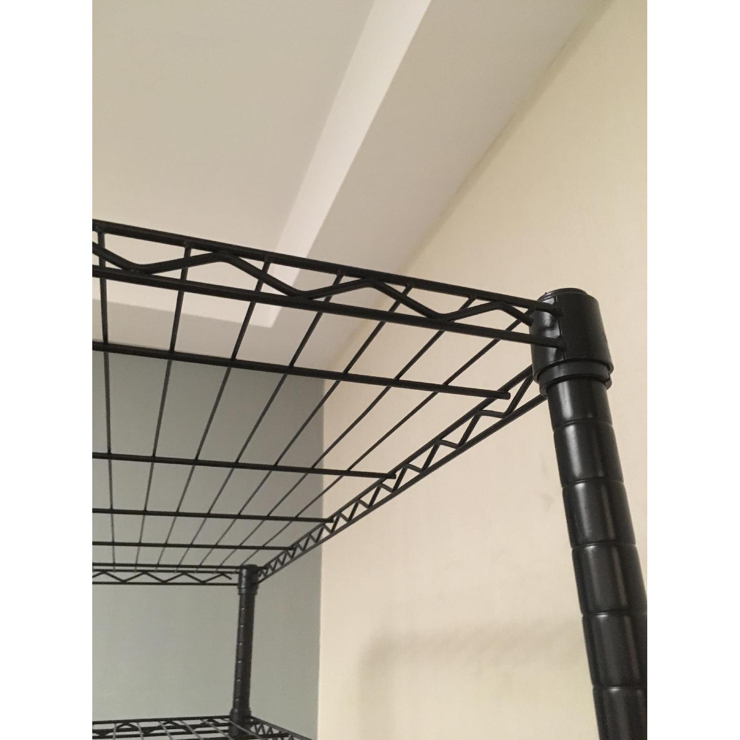 Container Store InterMetro 7-Shelf Black Metal Shelving Unit - image-1