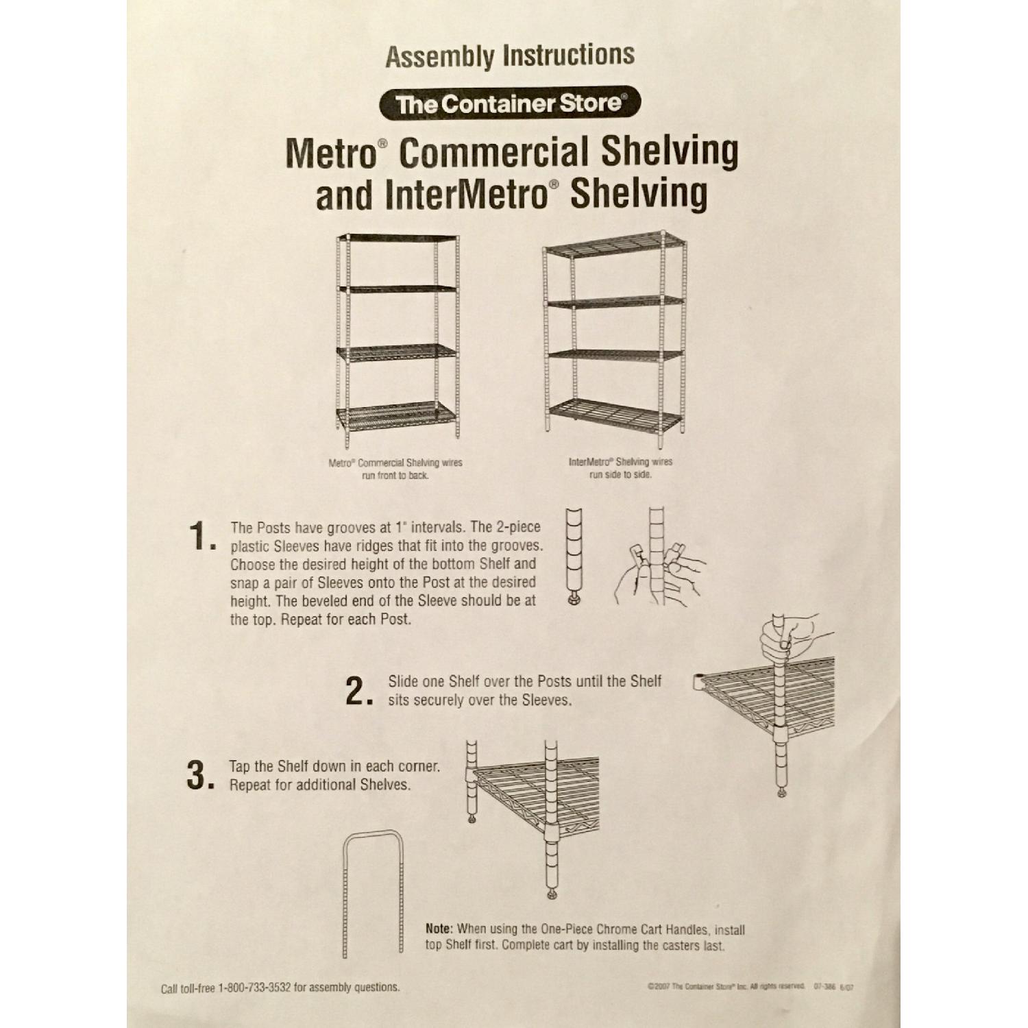 Container Store InterMetro 7Shelf Black Metal Shelving Unit AptDeco