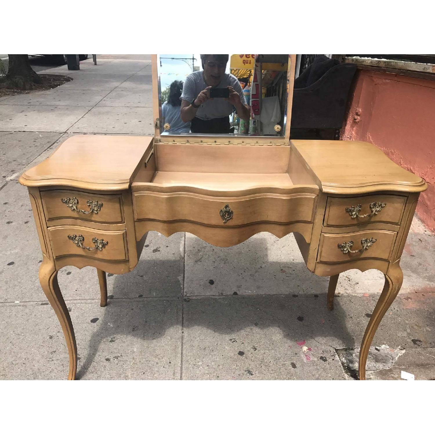 Vintage 1960s Mid Century Vanity Table - image-12