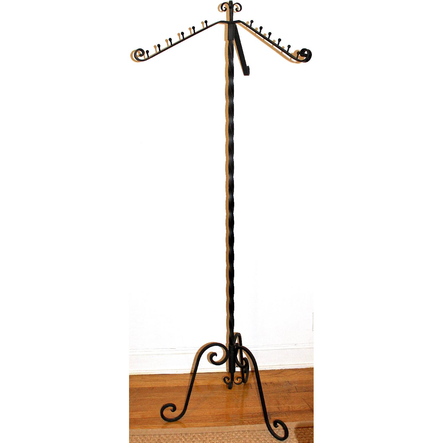 Cast Iron Garment Tree Display Rack - AptDeco