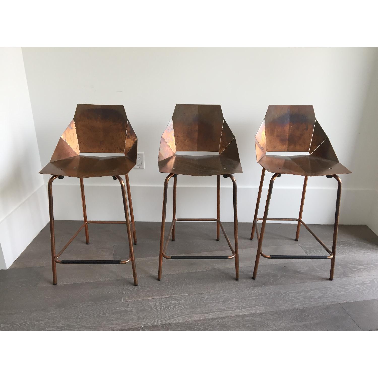 Blu Dot Real Good Copper Counter Stools - image-1