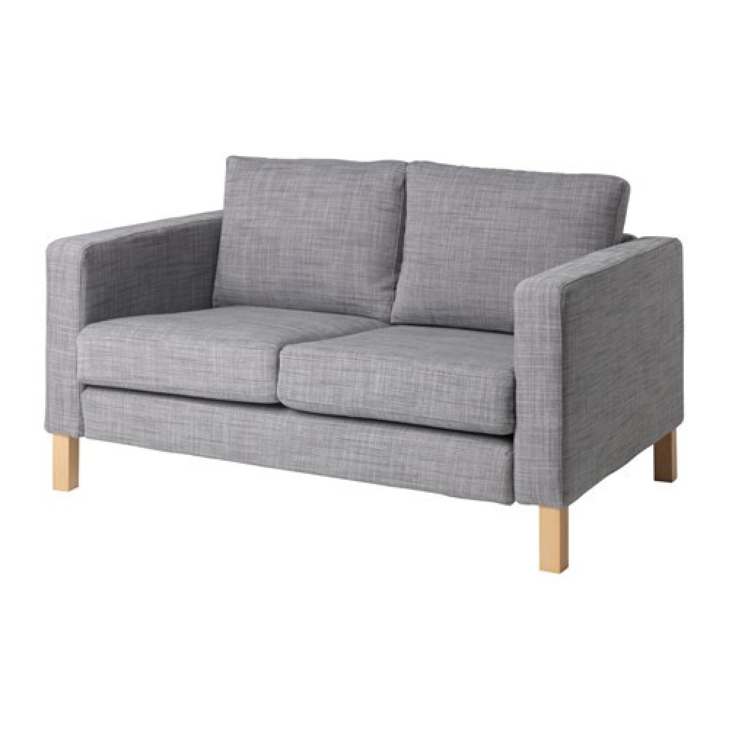 Ikea Orange & White Sofa - image-4