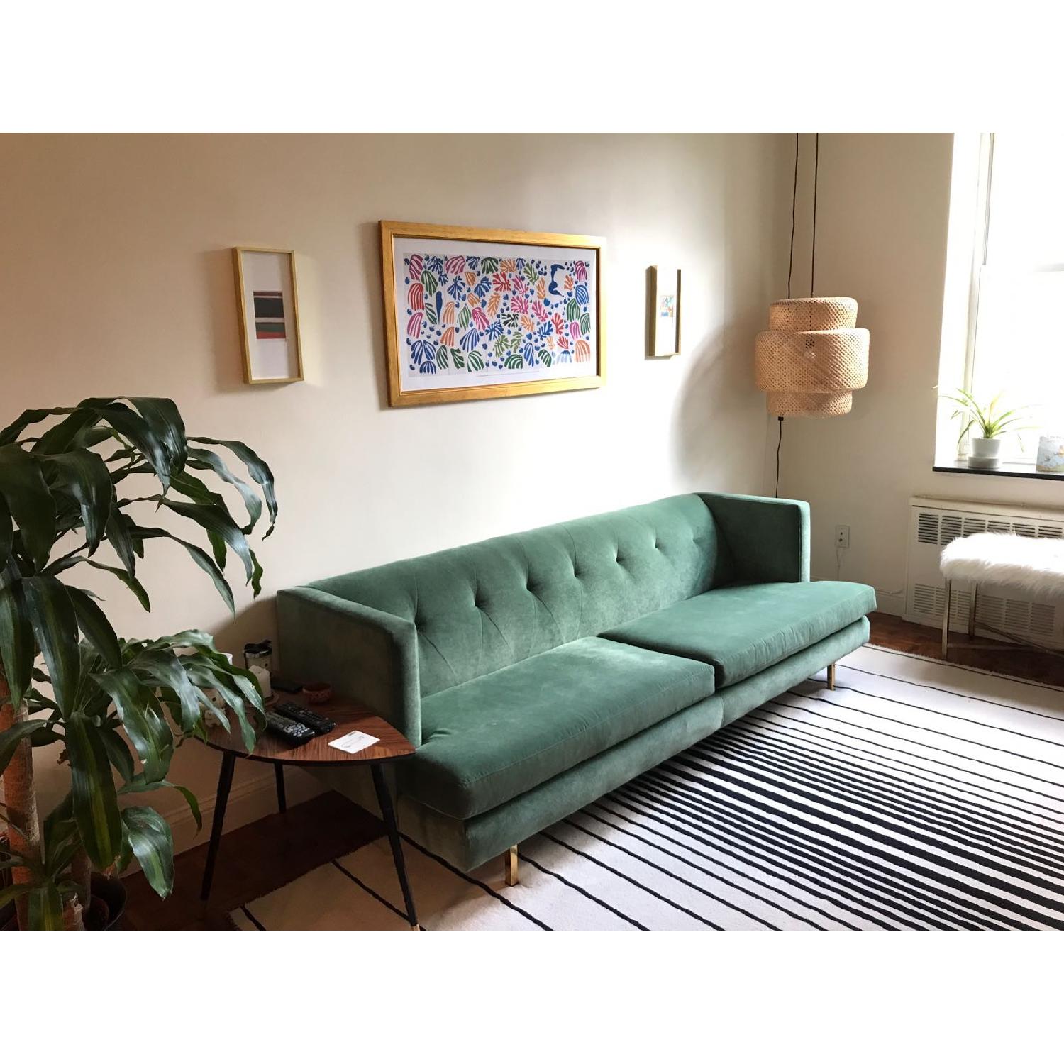 CB2 Avec Sofa w/ Brass Legs - image-4