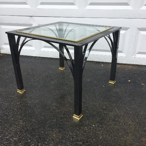 Used Design Institute Vintage Modern Chrome & Brass End Table for sale on AptDeco