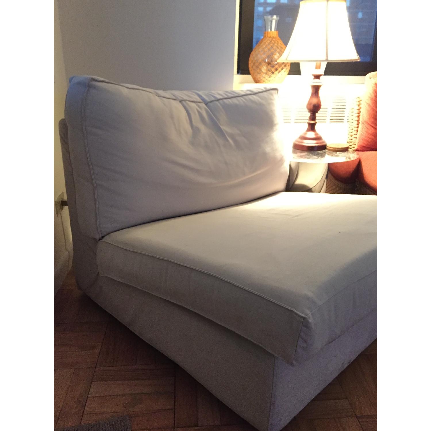 Ikea White Chair and a Half - image-2