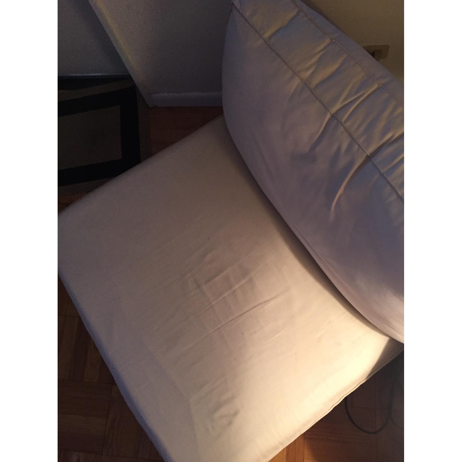 Ikea White Chair and a Half - image-4
