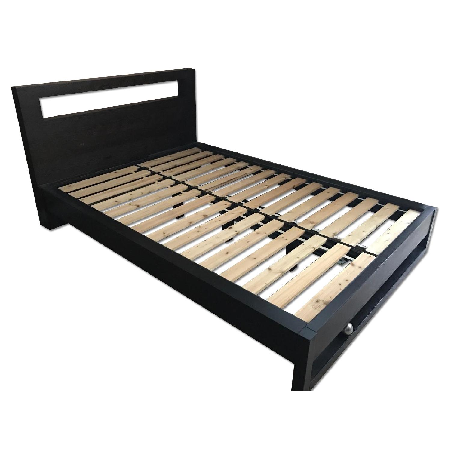 West Elm Full Wooden Bed Frame AptDeco