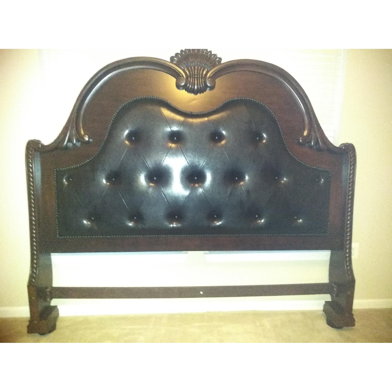 King Size Solid Wood Bed Frame - image-1
