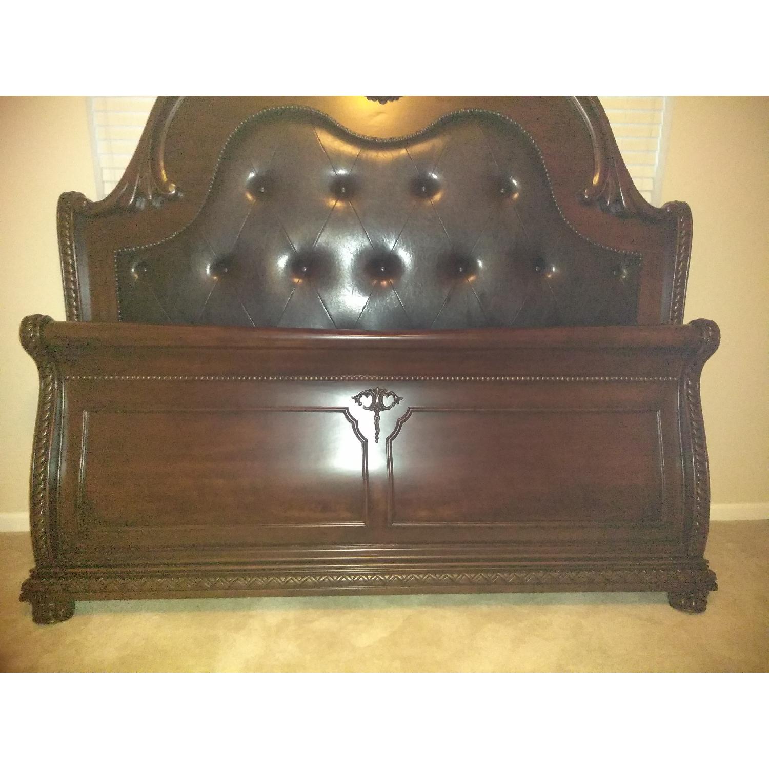 King Size Solid Wood Bed Frame - image-2