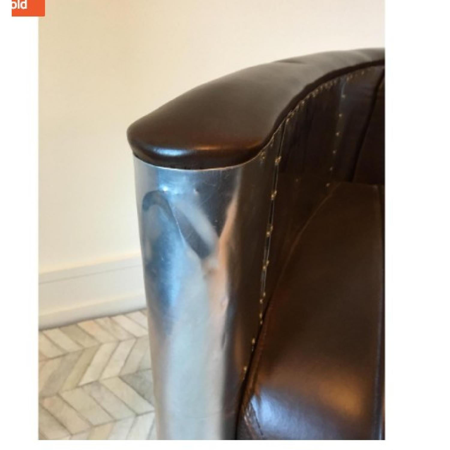 Leather Industrial Aviator Chair - image-1