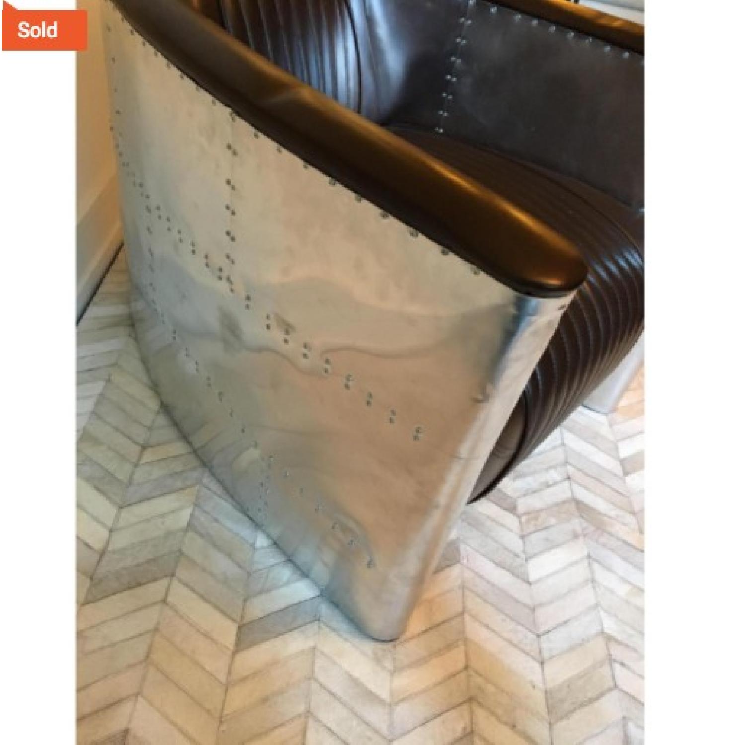 Leather Industrial Aviator Chair - image-4