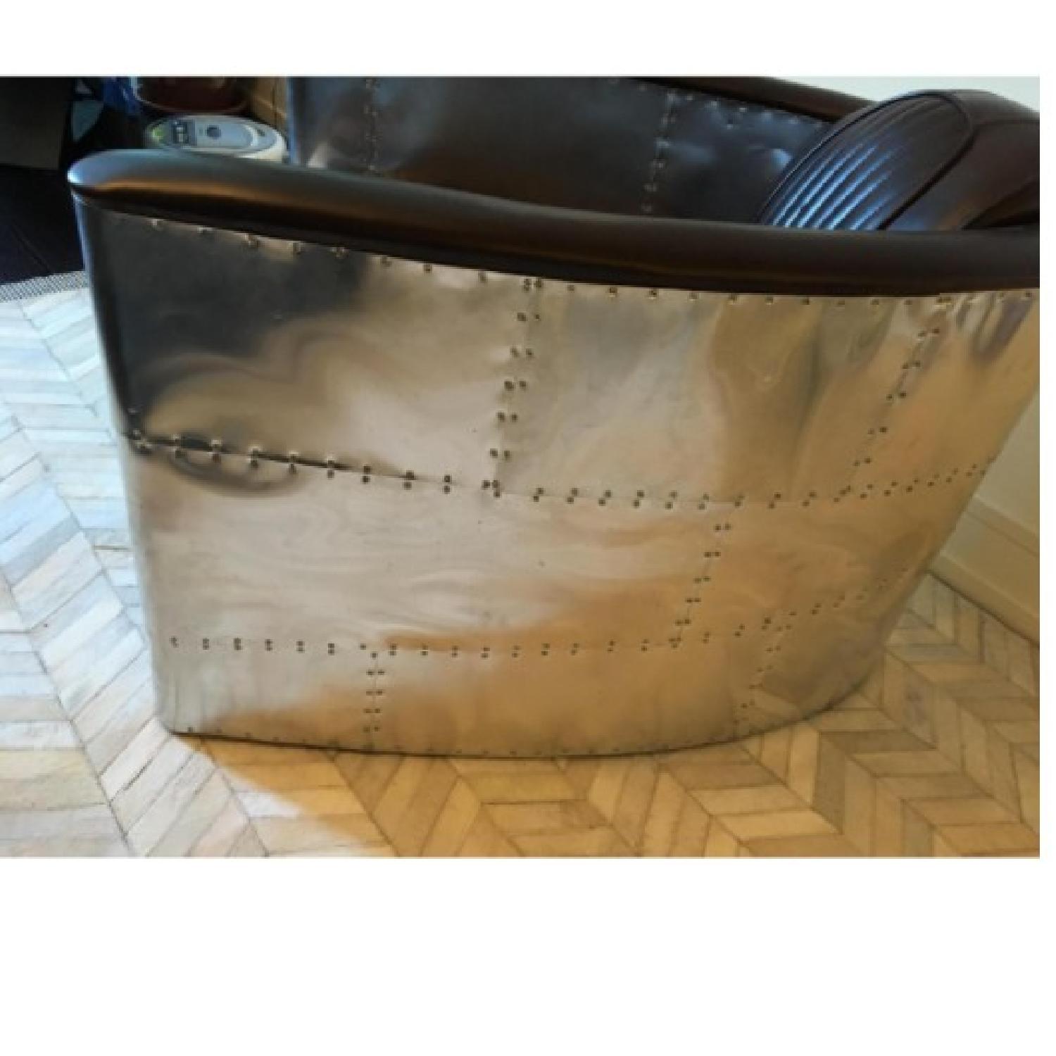 Leather Industrial Aviator Chair - image-7