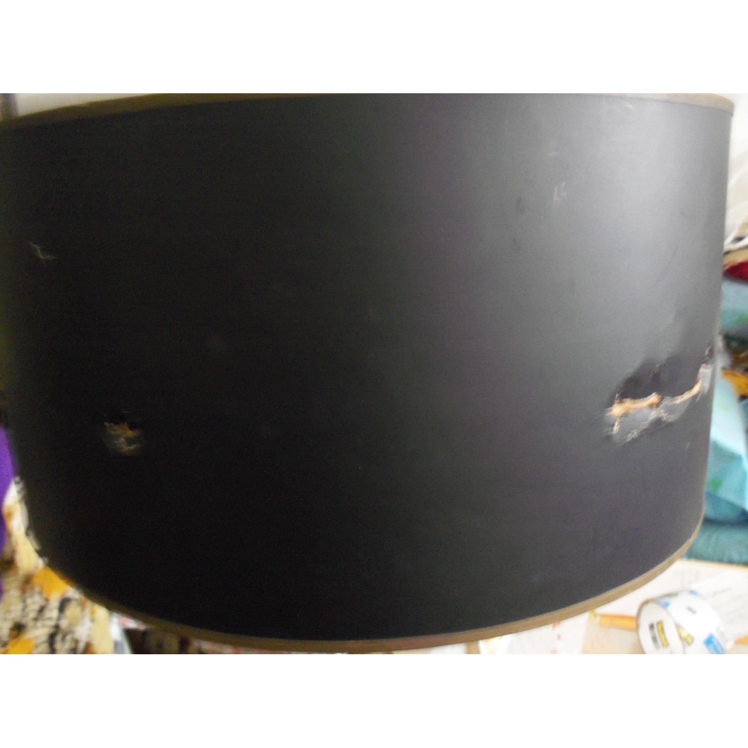 Antique Engraved Brass Tall Desk/Table Lamp - image-7