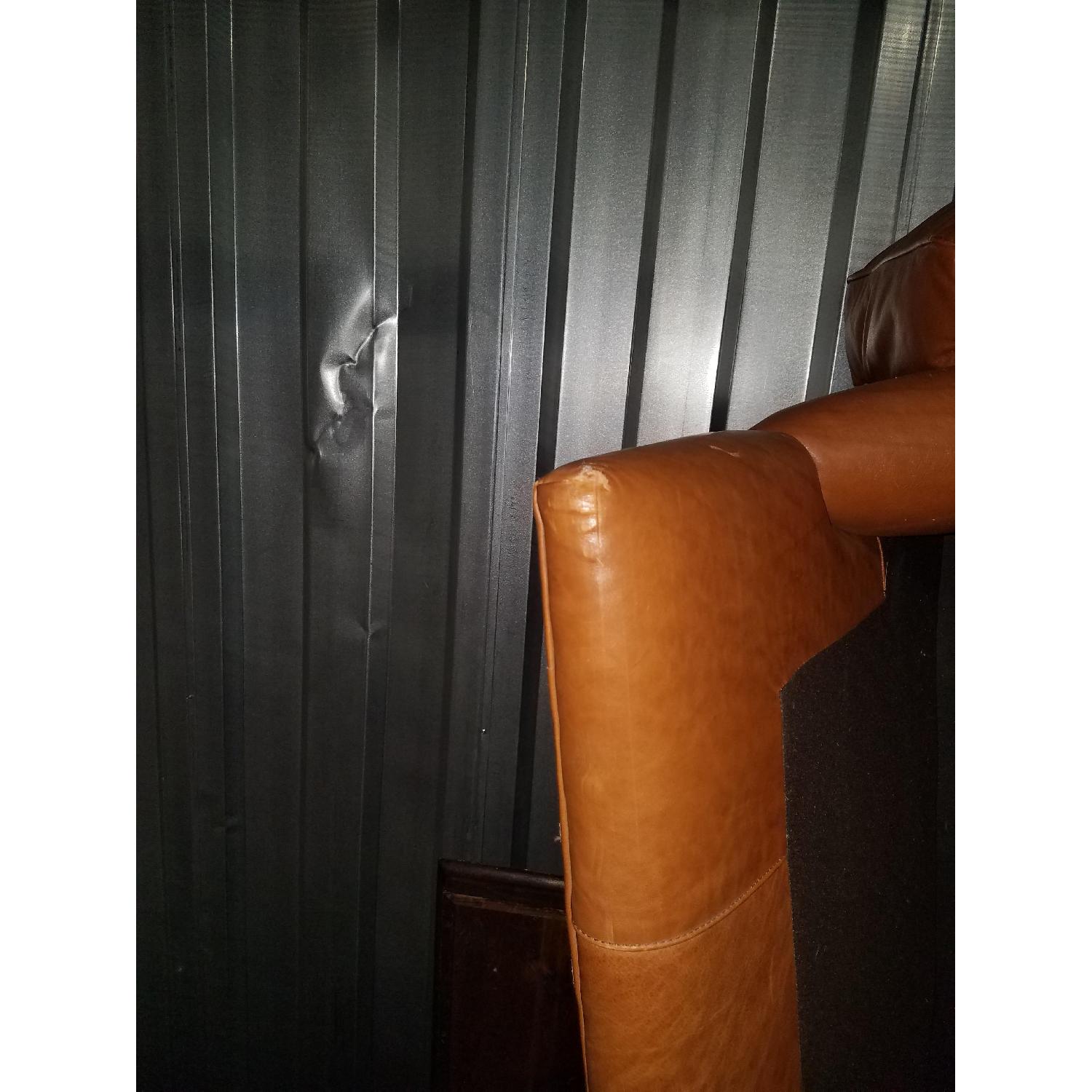 Brown Leather Couch - image-4