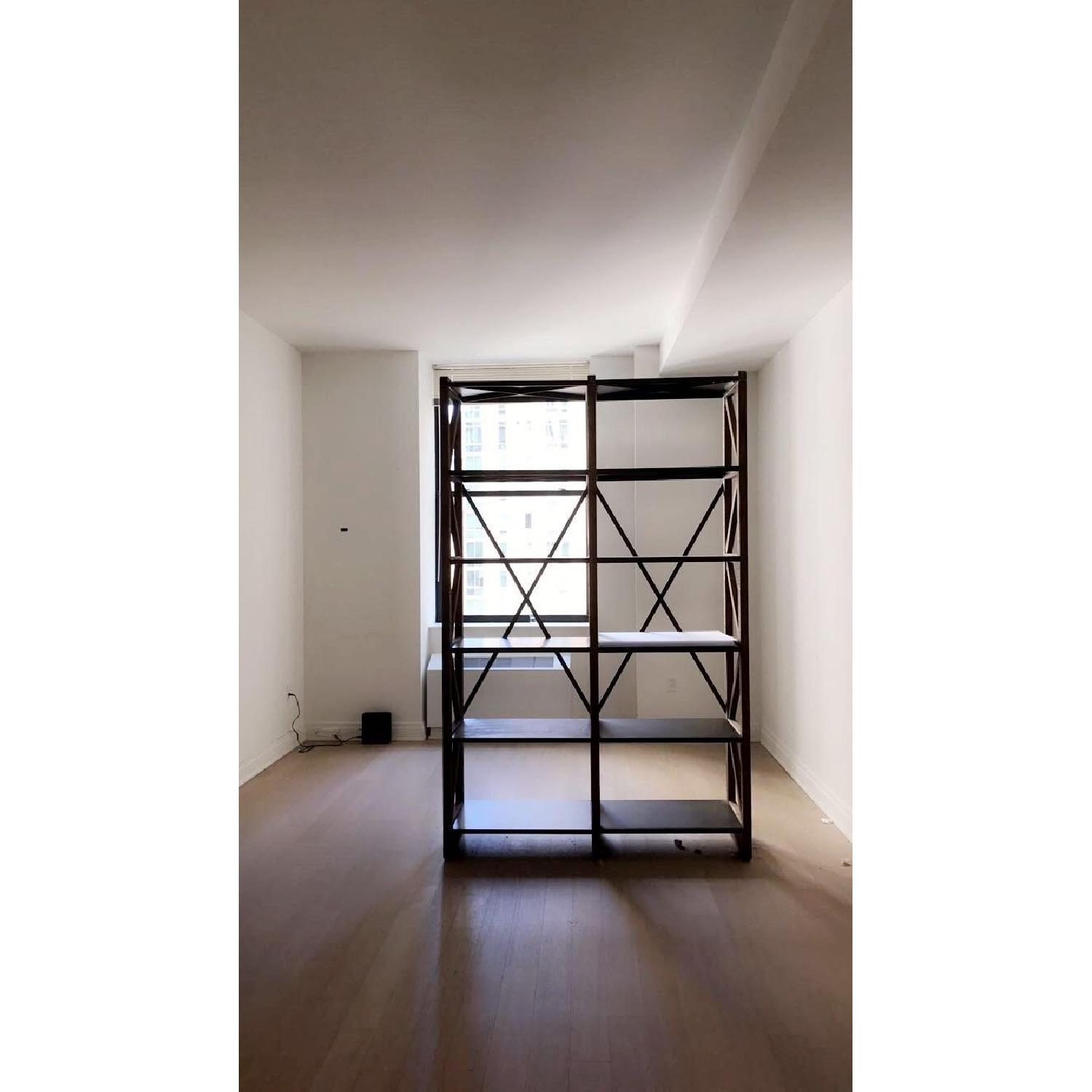 Restoration Hardware Shelving w/ Custom Glass - AptDeco