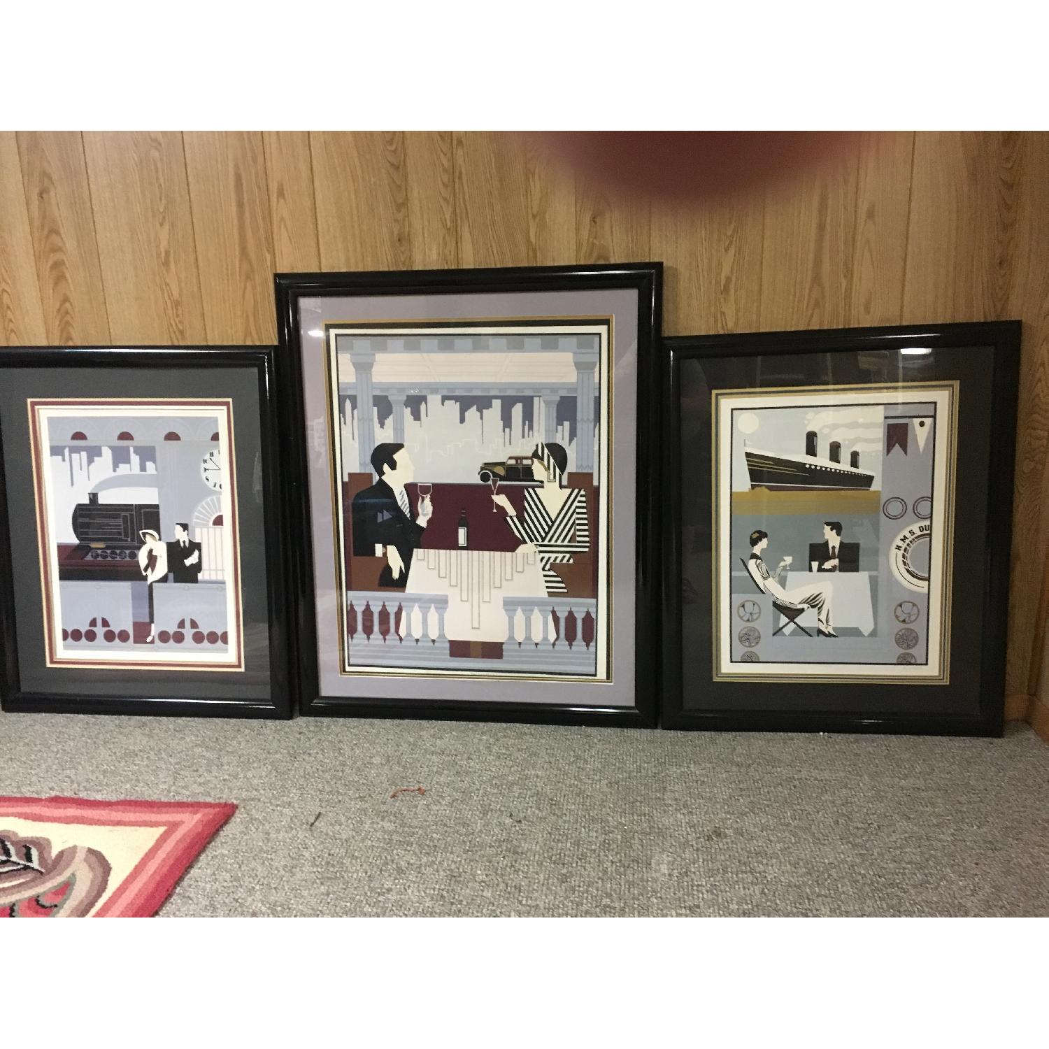 Del Valle Art Deco Silkscreens - image-1