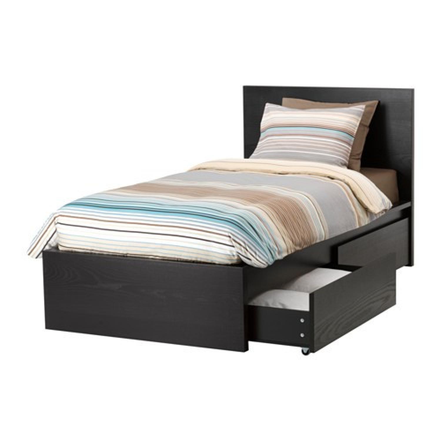 Ikea Malm Twin Bed Frame - image-0