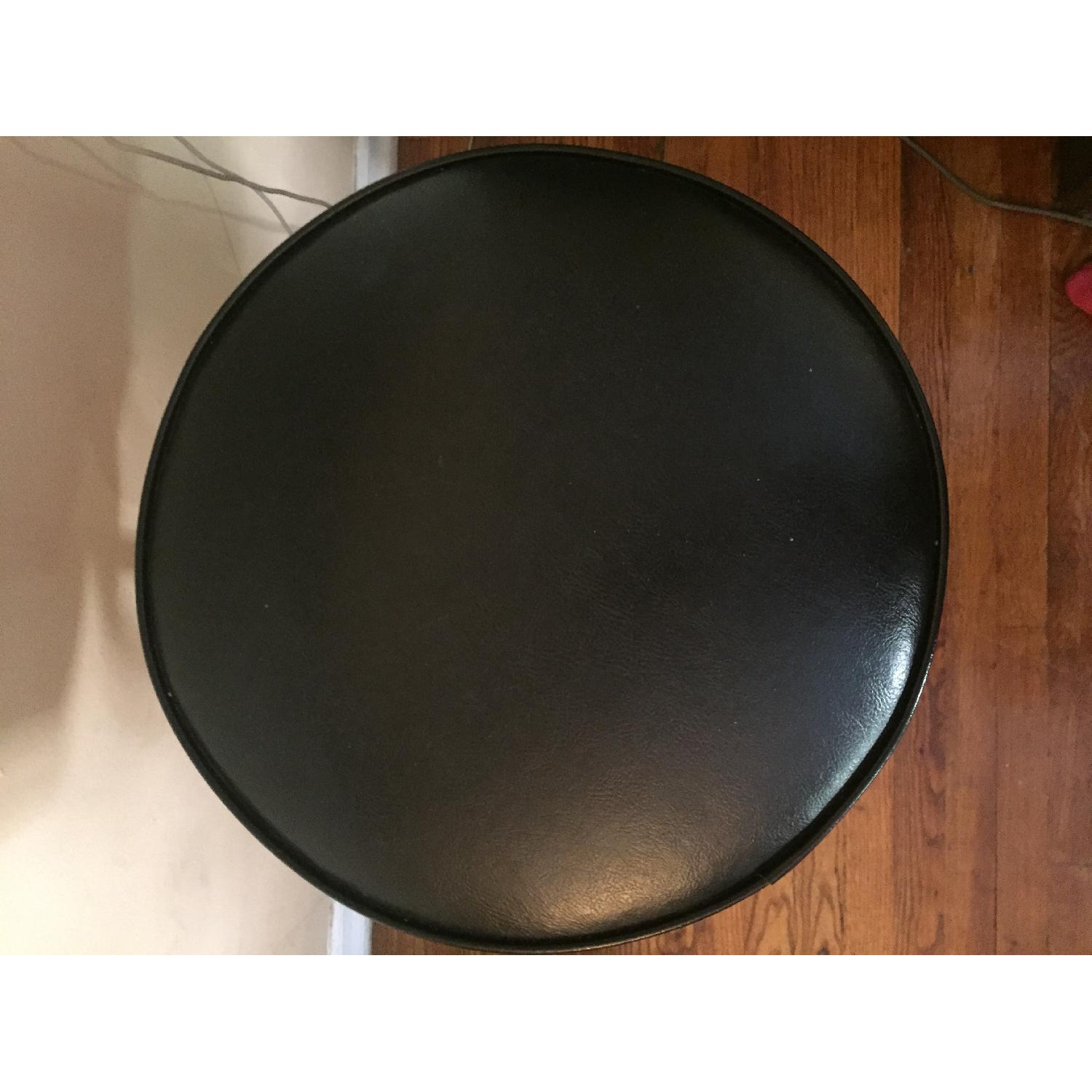 Mr Bar Stool Black Leather/Metal Bar Stools AptDeco