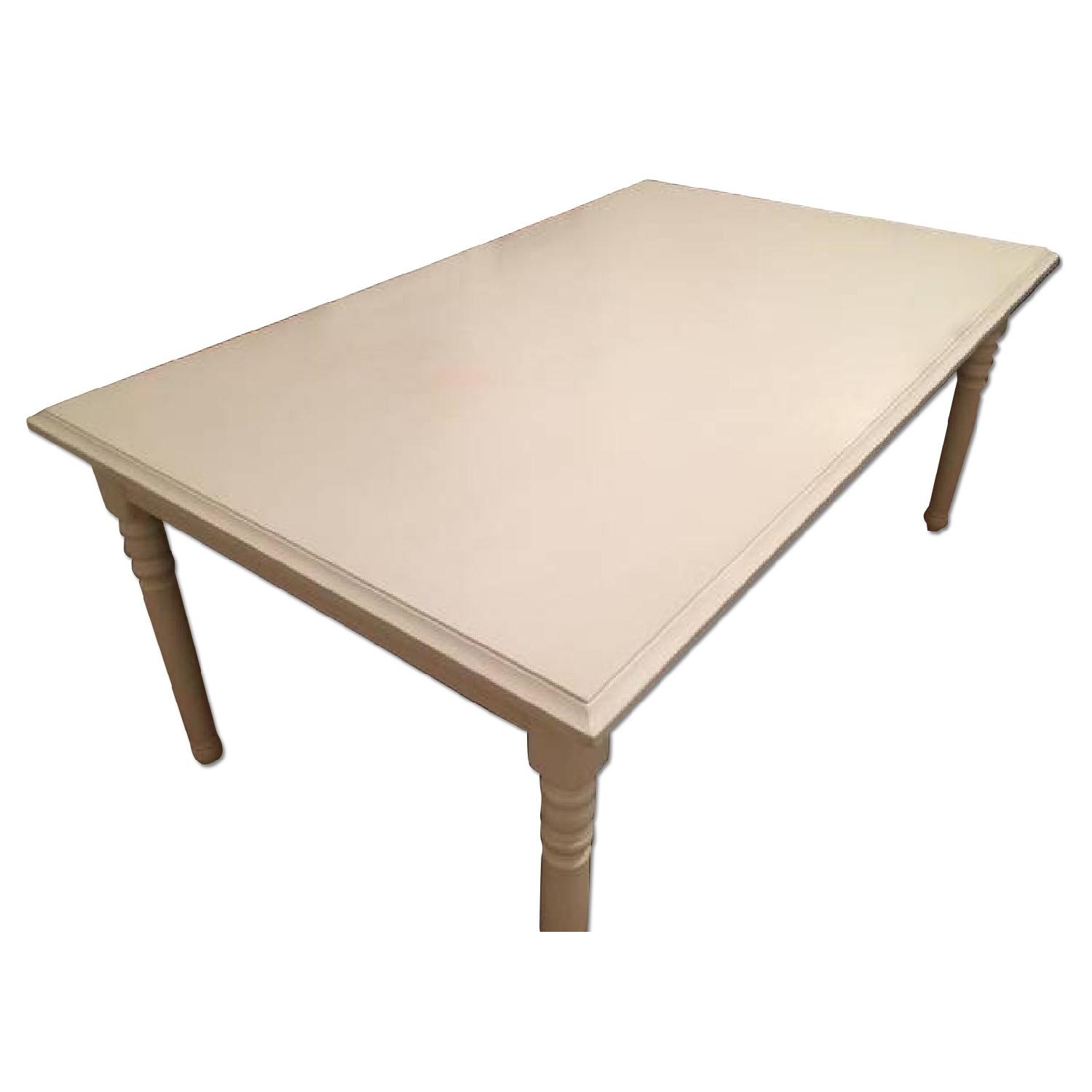 Whithe Table West Elm White Kitchen Dining Table - AptDeco