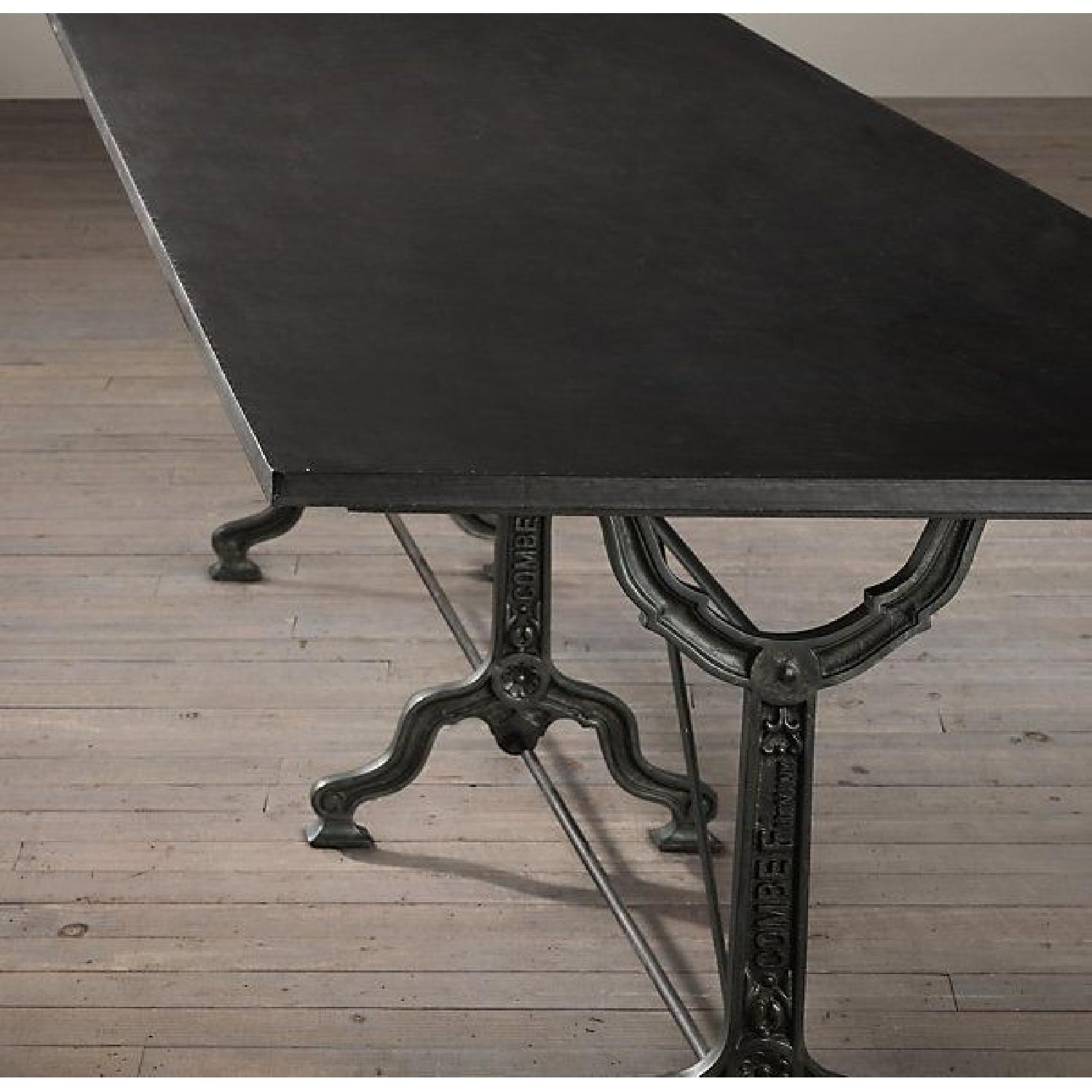 Restoration Hardware Zinc & Cast Iron Dining Table - image-1