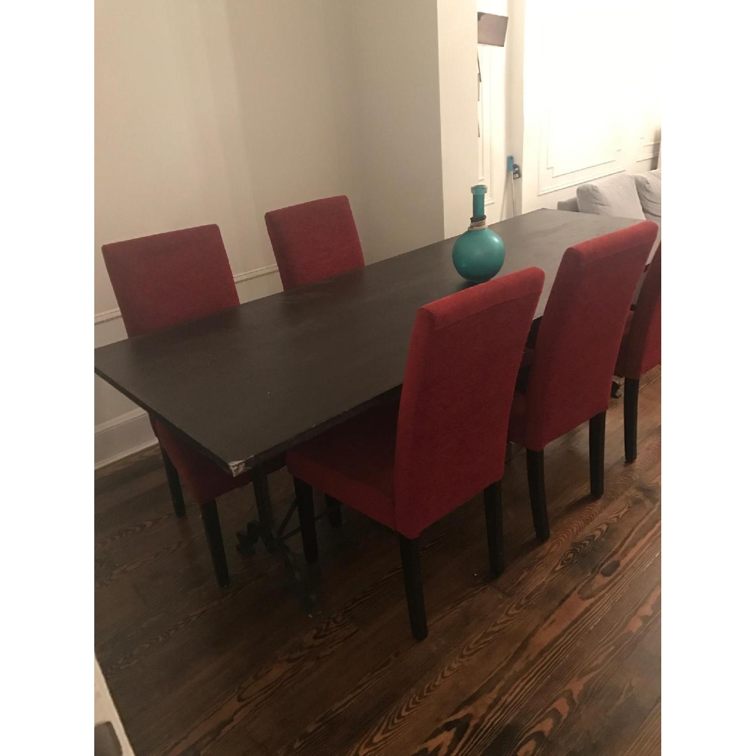 Restoration Hardware Zinc & Cast Iron Dining Table AptDeco