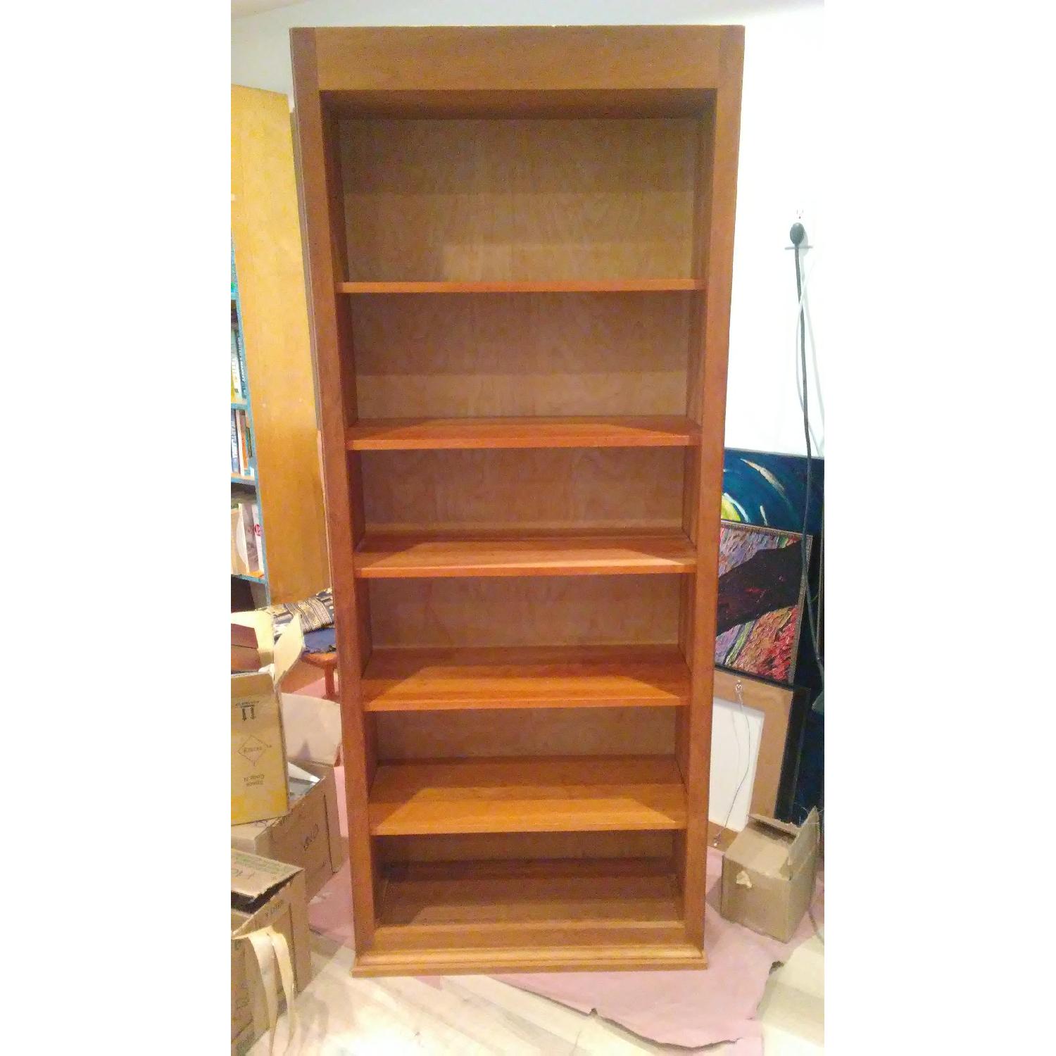 Pottery Barn Bookcase in Cherry Wood - image-1