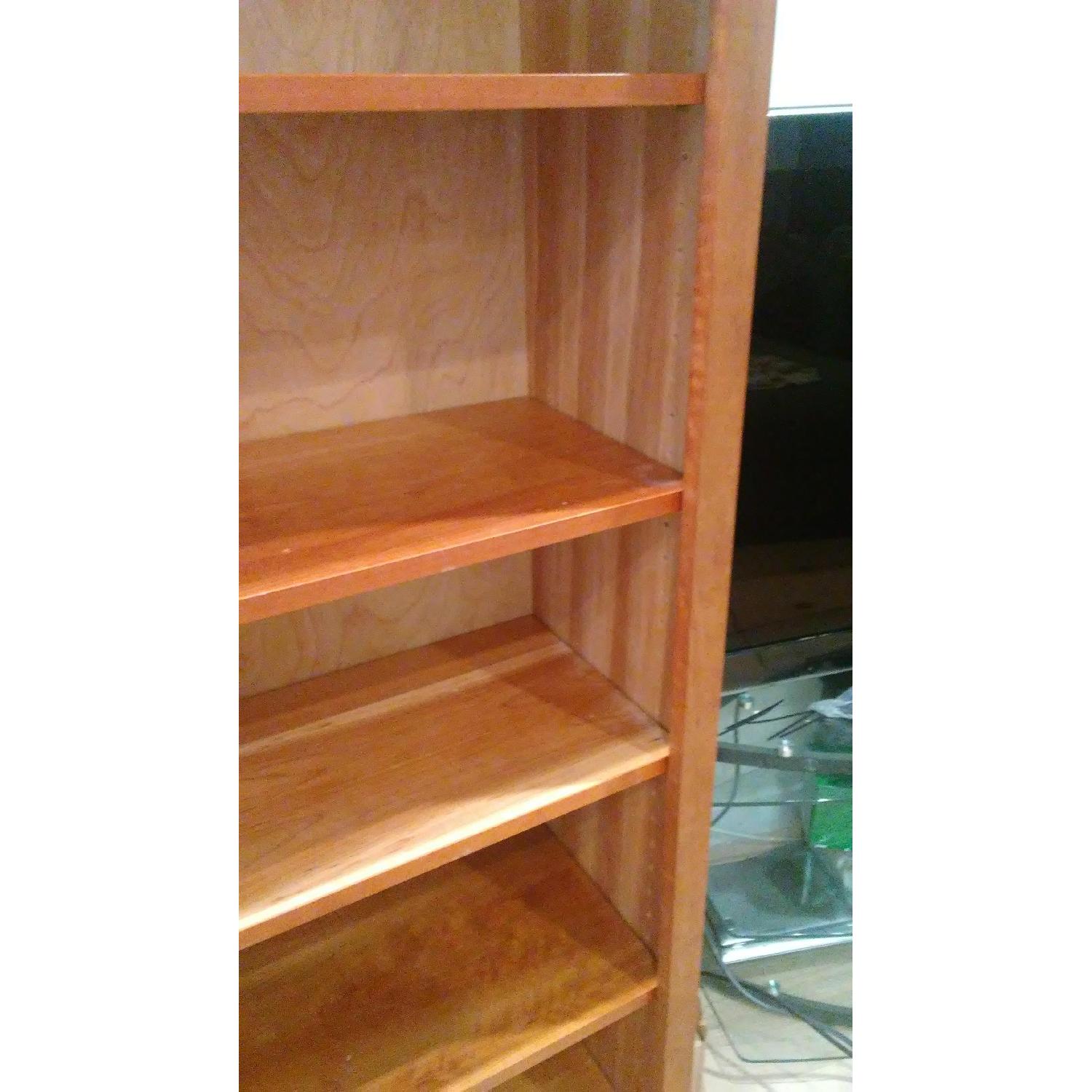 Pottery Barn Bookcase in Cherry Wood - image-2