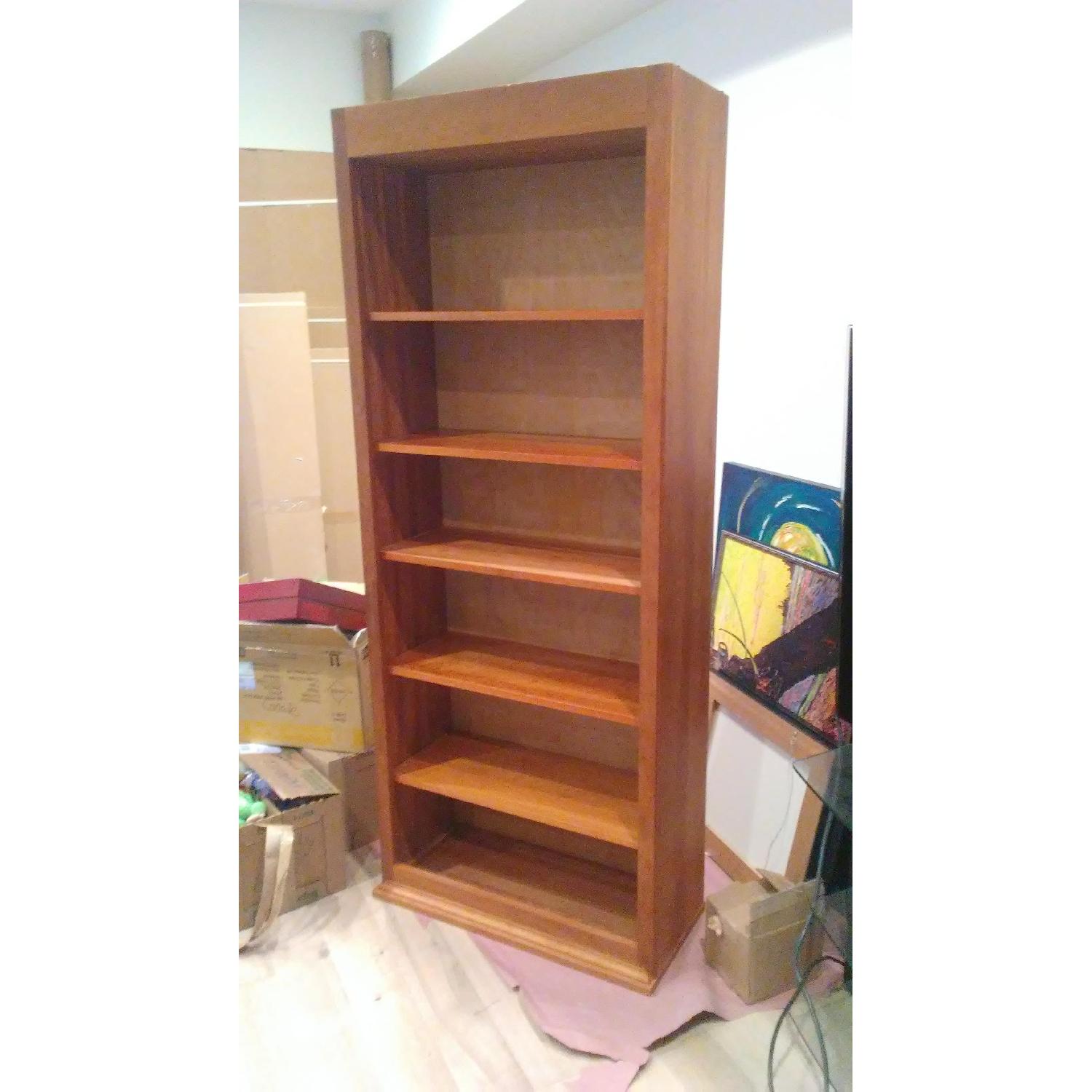 Pottery Barn Bookcase in Cherry Wood - image-3