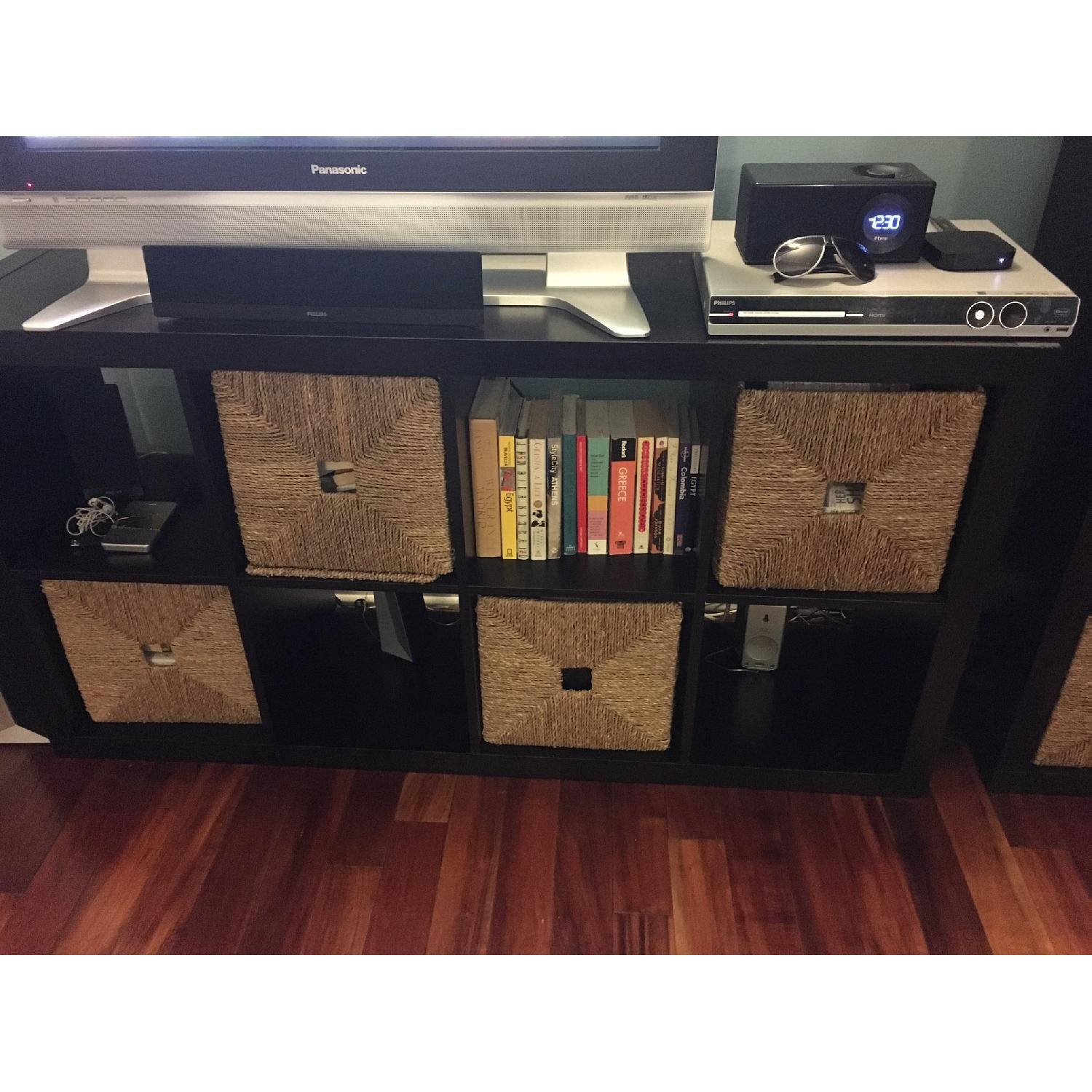 Ikea Kallax Bookcase/Room Divider in BlackBrown AptDeco