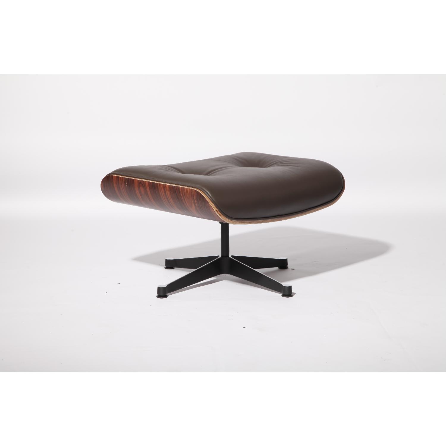 Classic Lounge Chair & Ottoman in Brown - image-1