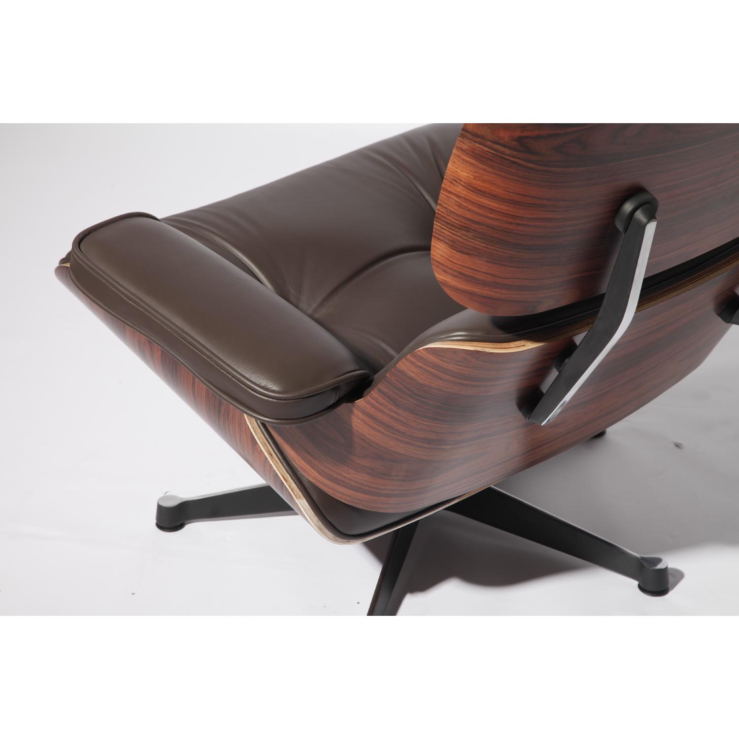 Classic Lounge Chair & Ottoman in Brown - image-6